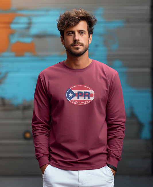 Puerto Rico San Sebastian Street Festival and Coastal Views Mens Long Sleeve T Shirt