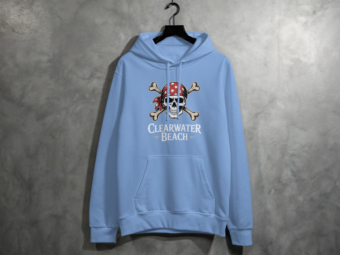 Clearwater Beach Skull and Crossbones Hoodie product