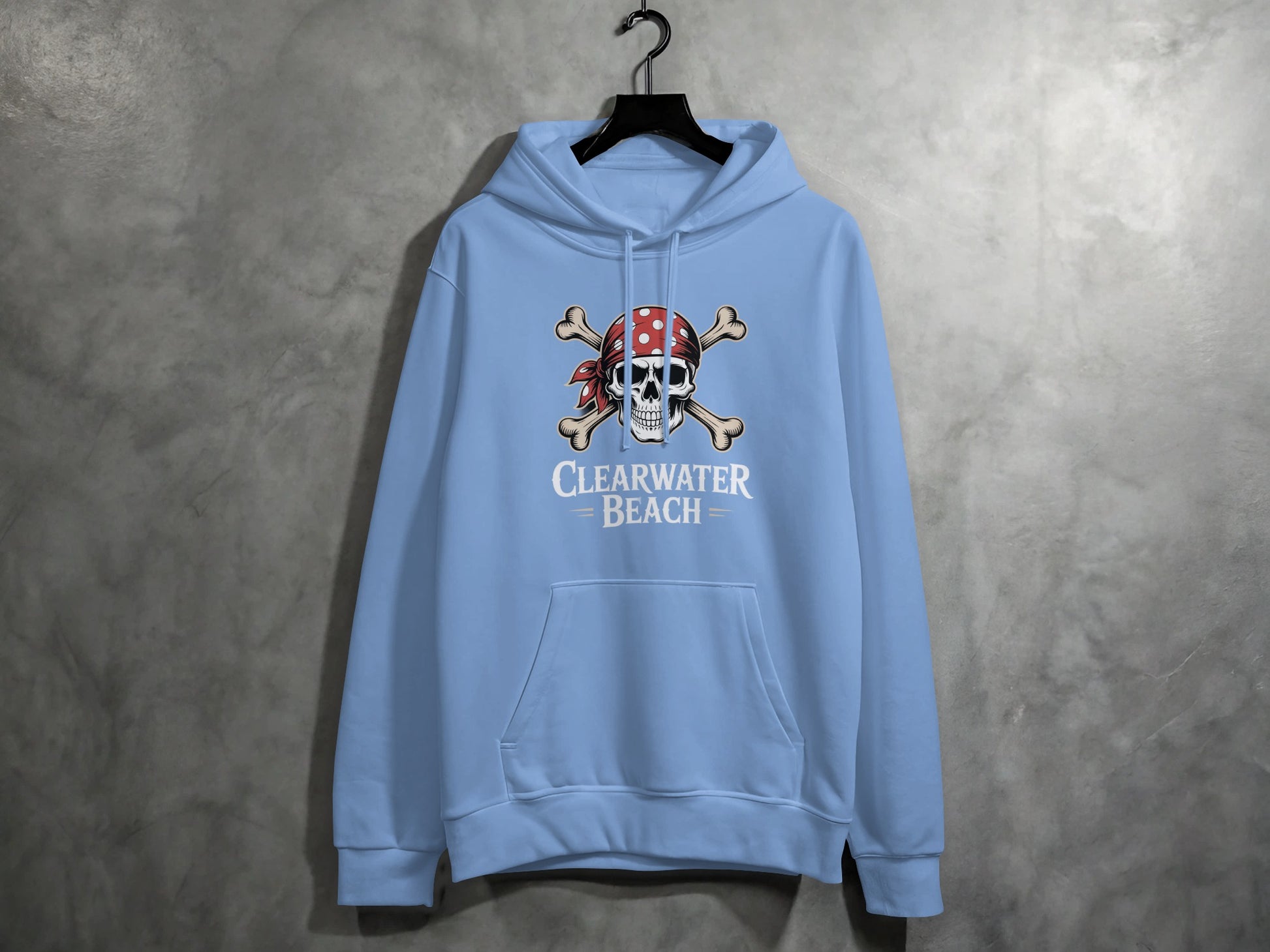 Clearwater Beach Skull and Crossbones Hoodie product