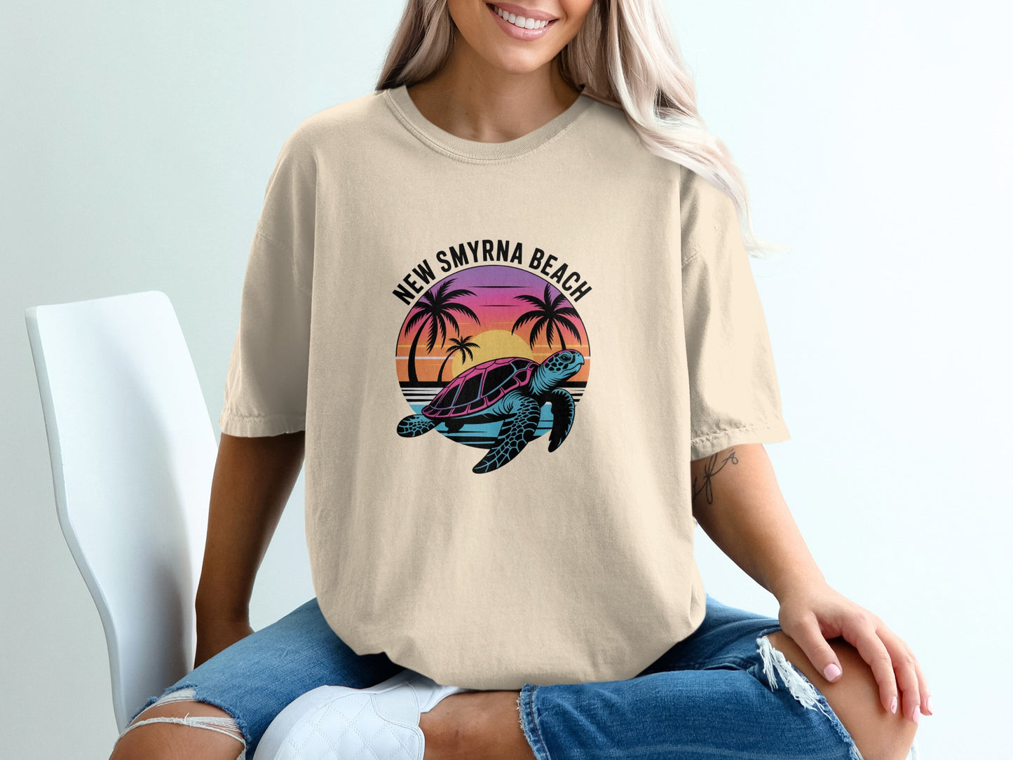 New Smyrna Beach Turtle Graphic Tee product type