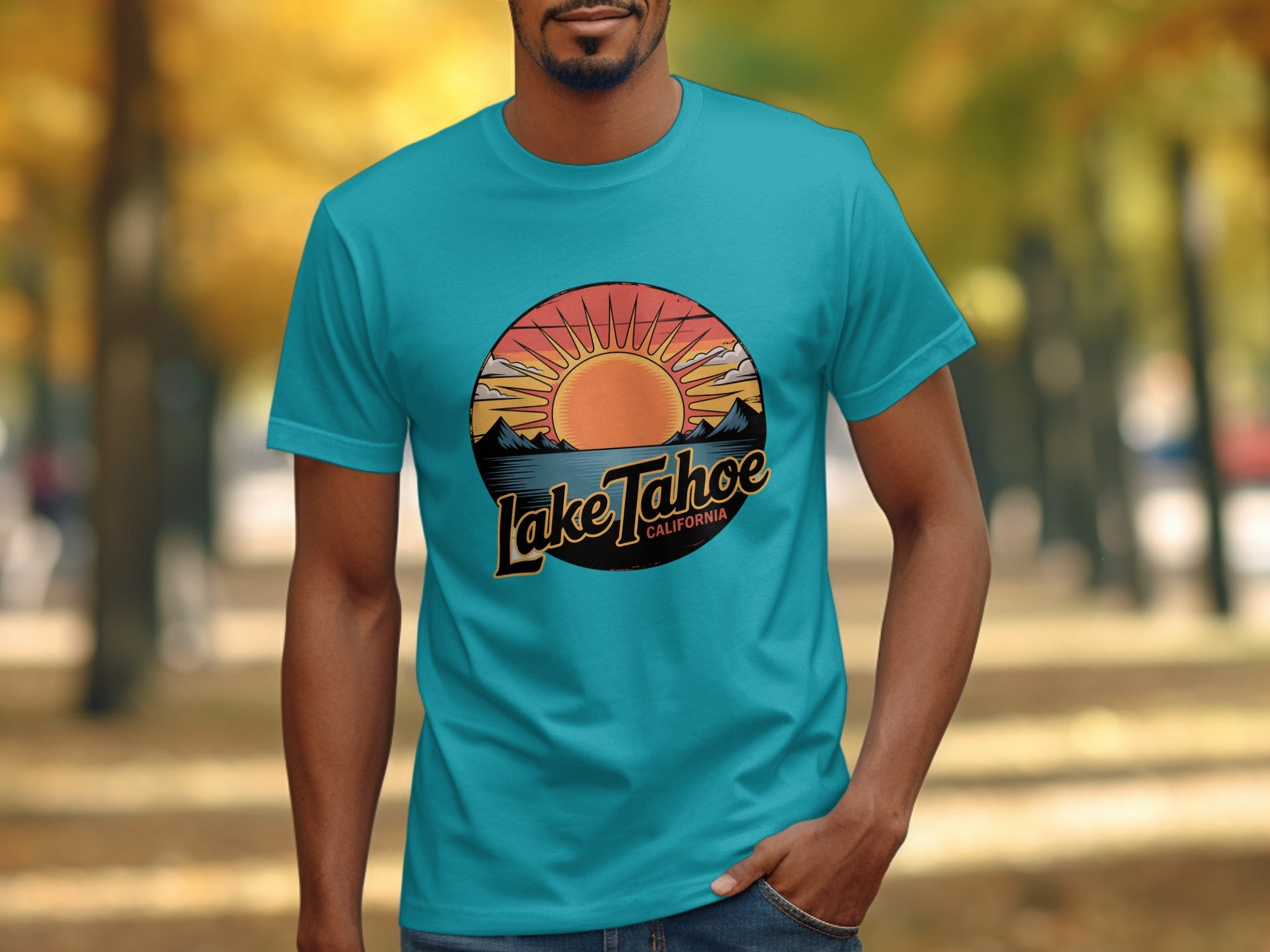 Lake Tahoe California Sunset Graphic T-Shirt product type