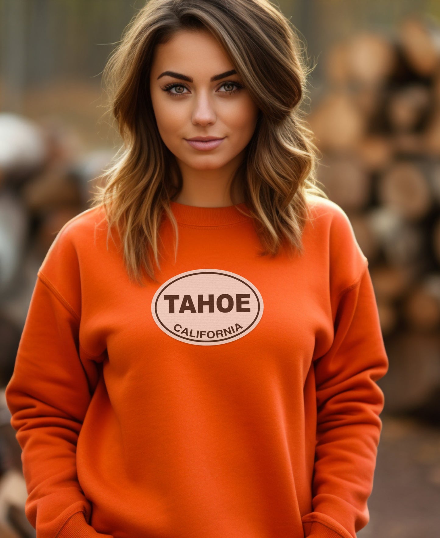 Tahoe California Orange Sweatshirt product