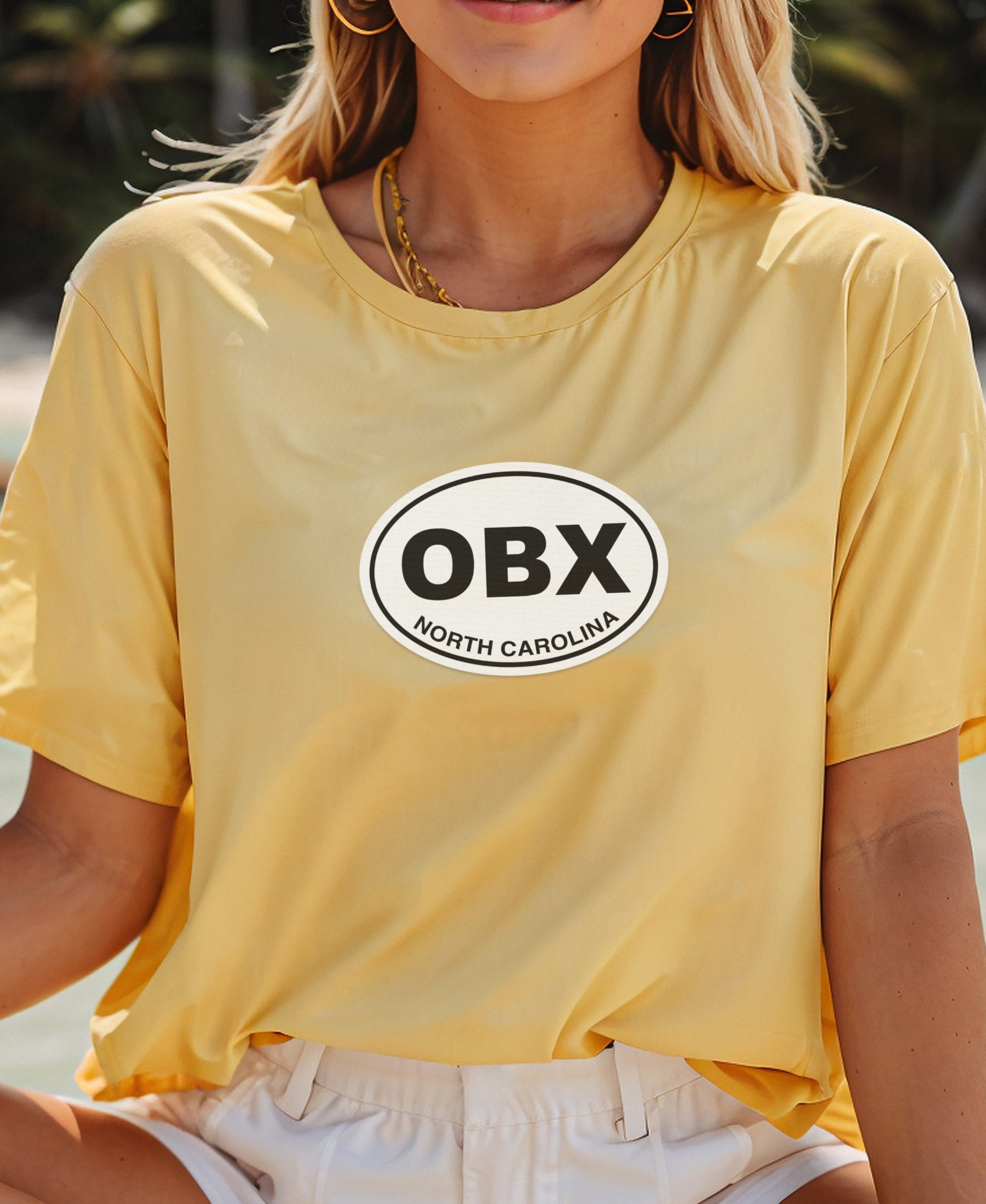 Outer Banks dunes, OBX lighthouses, Seafood Fest womens t-shirt