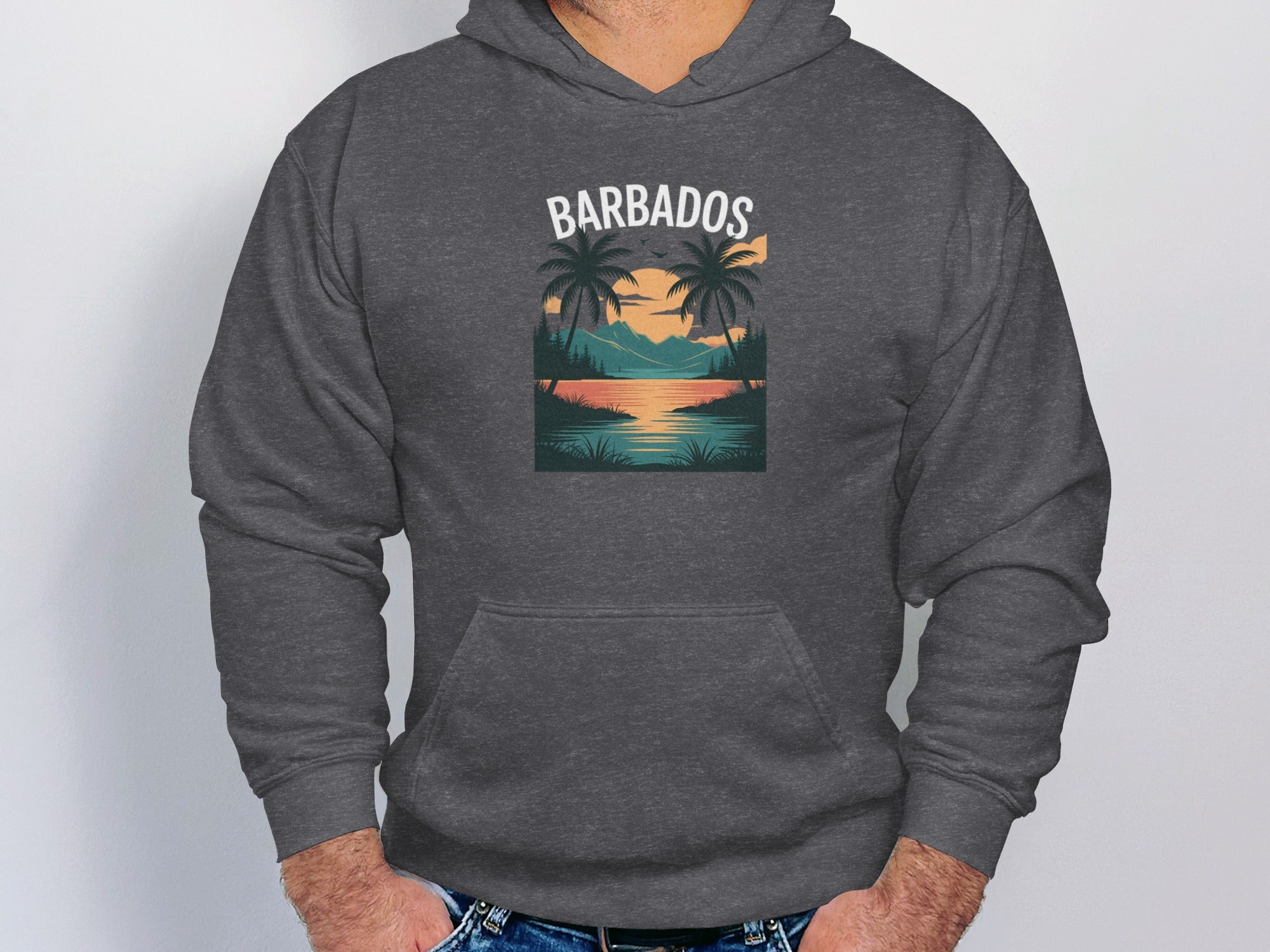 Barbados Sunset Graphic Hooded Sweatshirt product