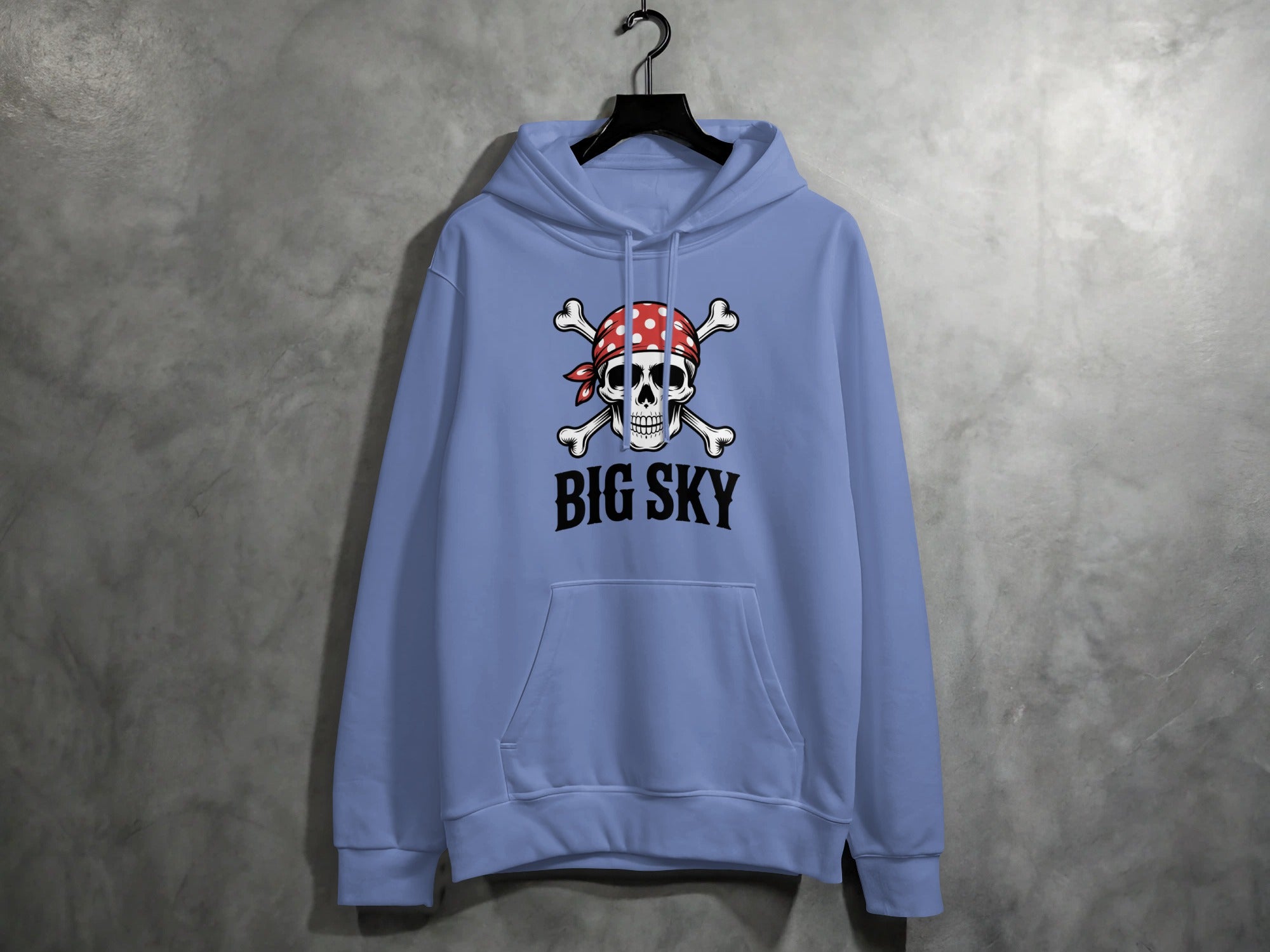 Big Sky Skull and Crossbones Hooded Sweatshirt product