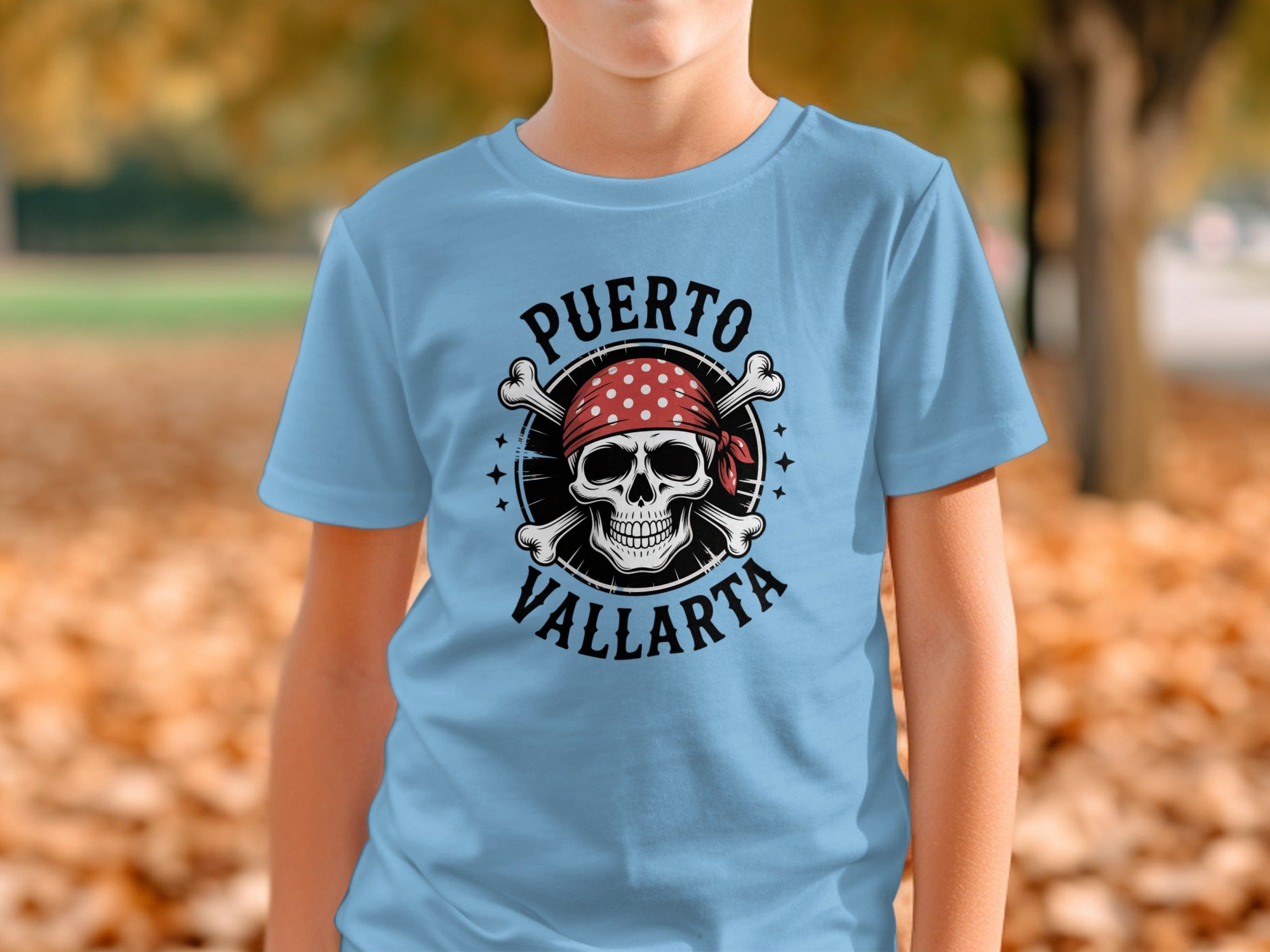 Puerto Vallarta Pirate Skull Graphic T-Shirt product