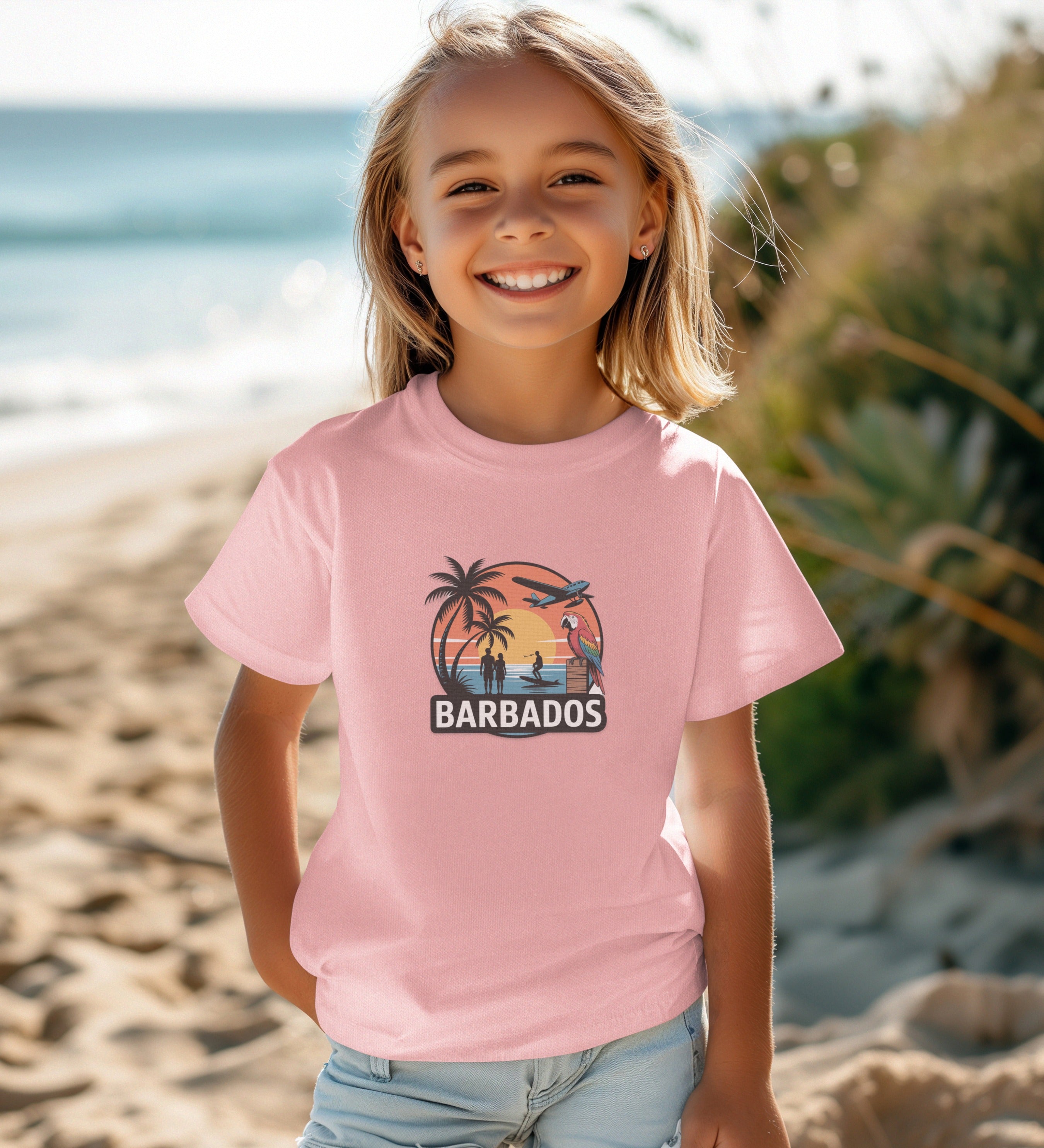 Barbados Beach Sunset Graphic Design T-Shirt product type