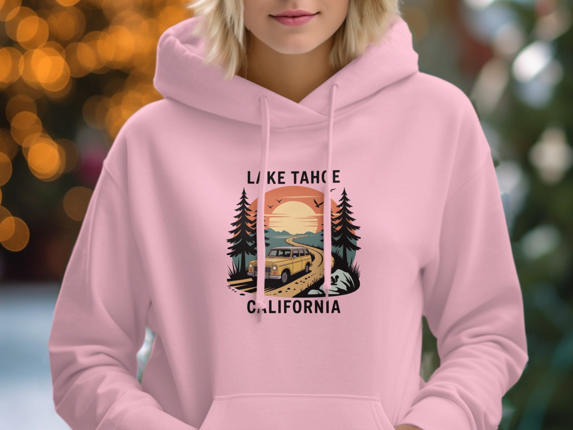 Lake Tahoe California Retro Hoodie Product