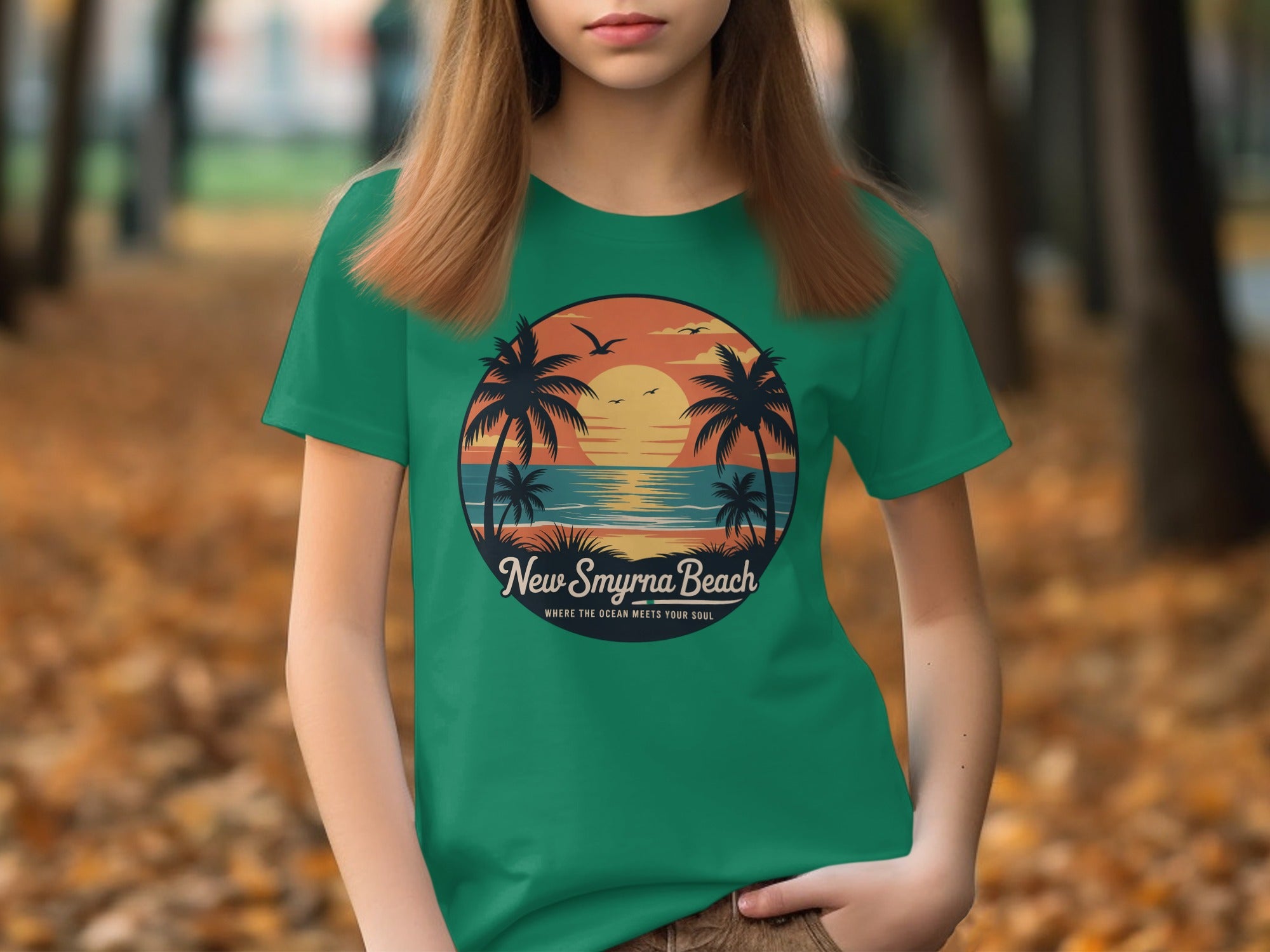 New Smyrna Beach Scenic Sunset Graphic T-shirt product