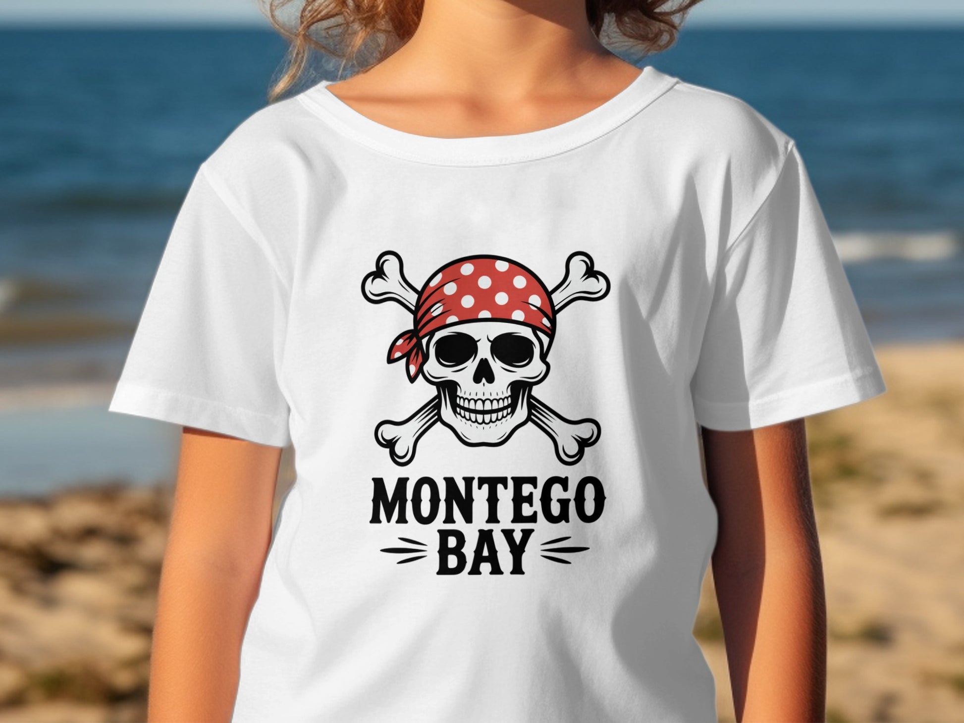 Montego Bay Skull and Crossbones Graphic T-shirt product
