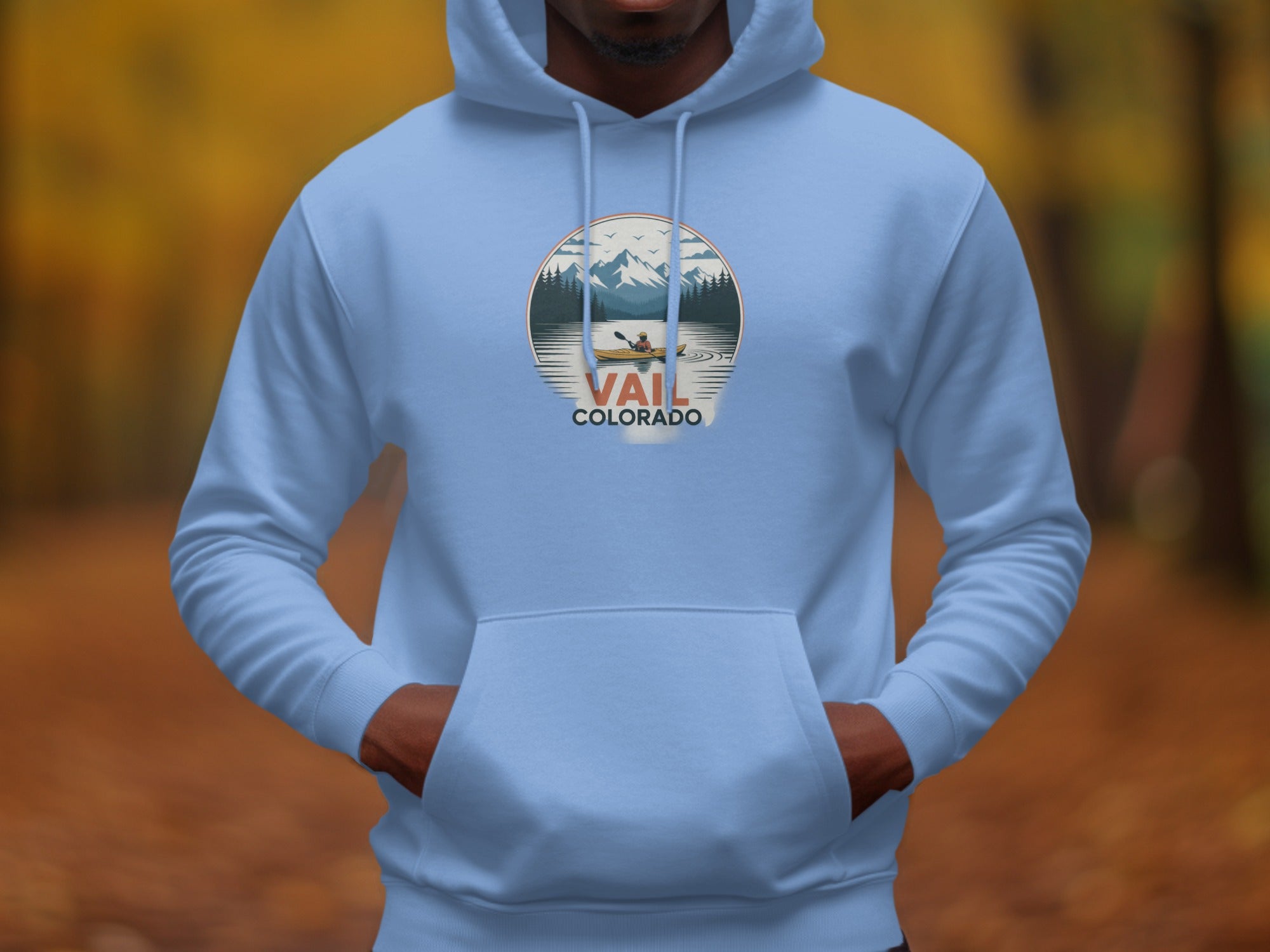Vail Colorado Blue Hoodie Stylish Casual Wear product
