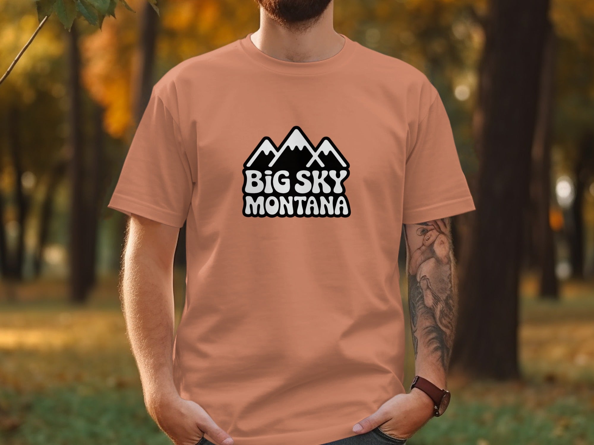 Big Sky Montana Graphic Tee Casual Wear T-shirt product type