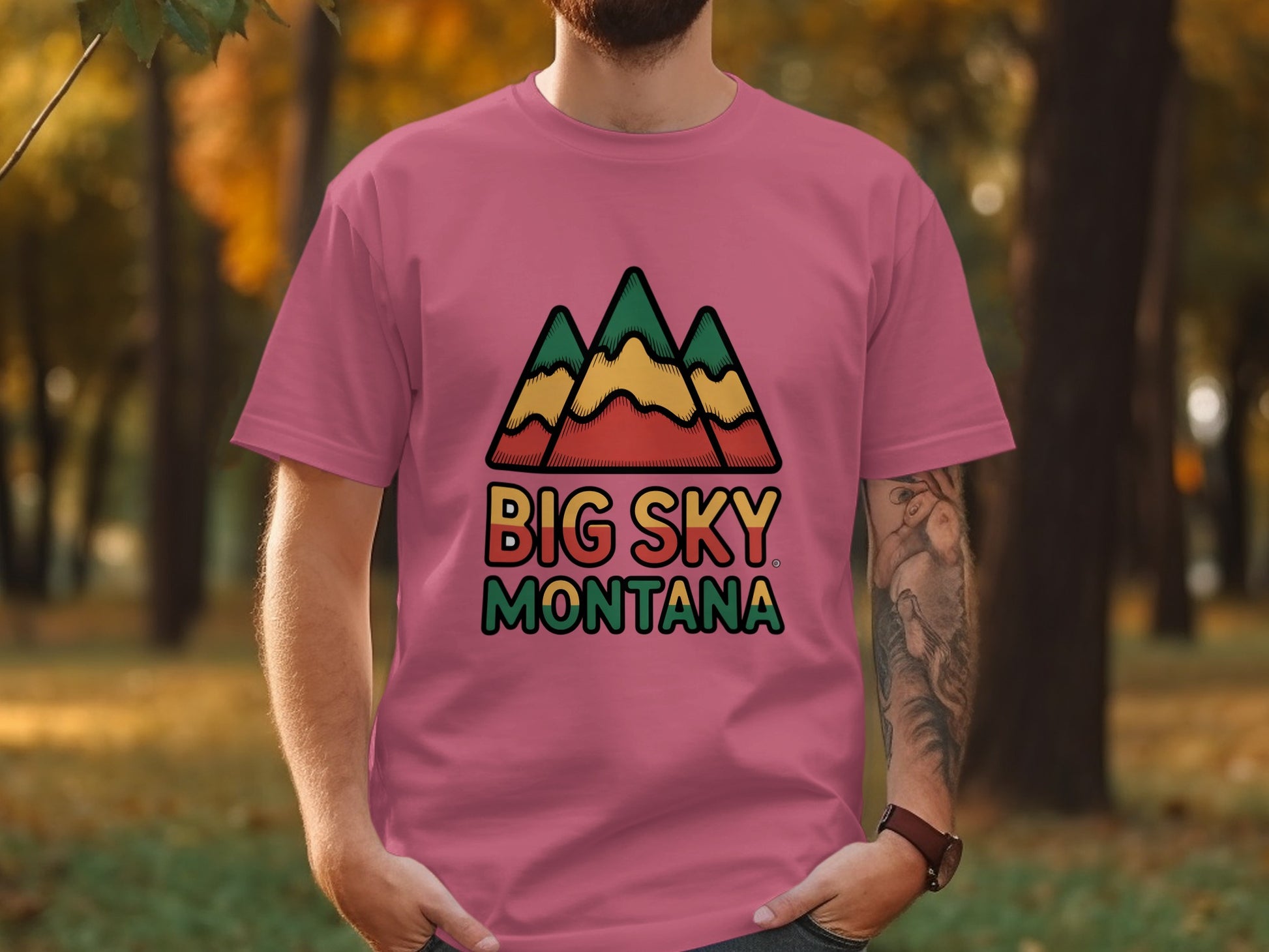 Big Sky Montana Graphic Design T-Shirt product type