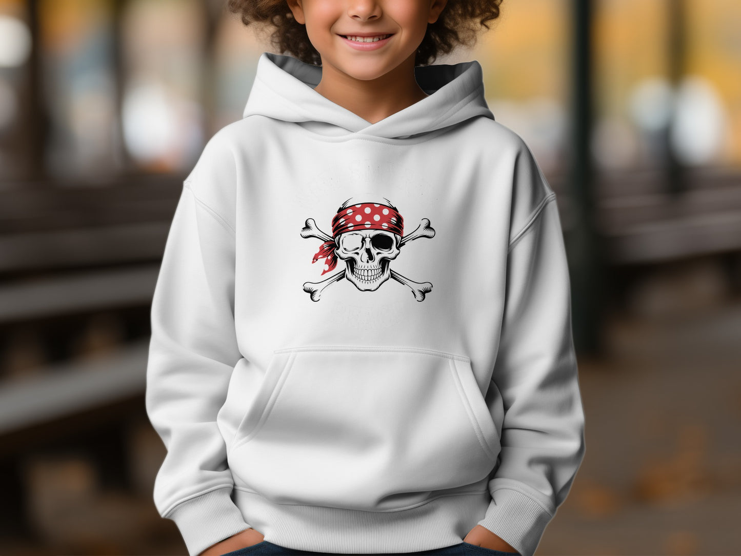 Skull and Crossbones with Red Bandana Hoodie product type