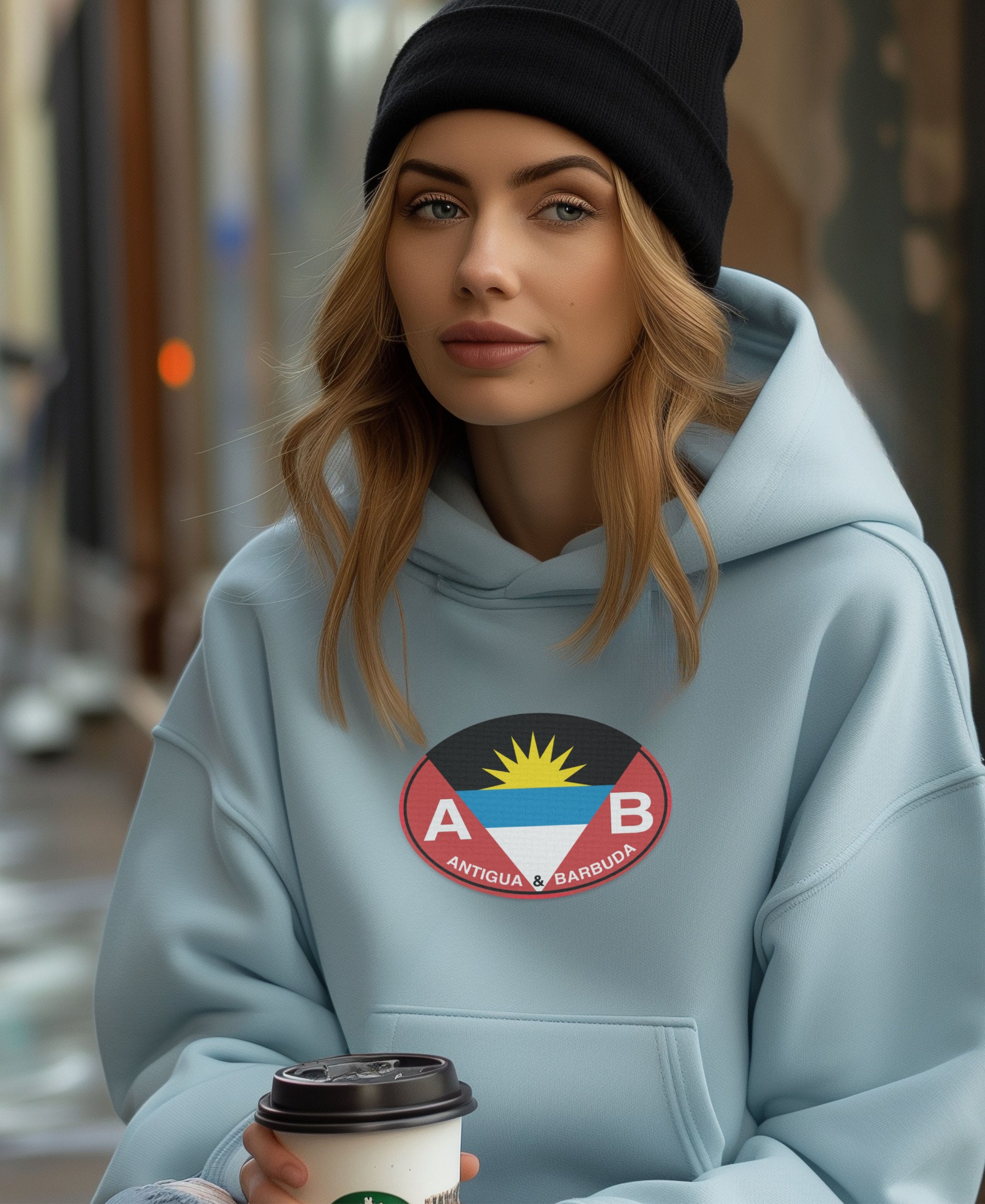 Antigua Pink Sands & Carnival Vibes Womens Hoodie