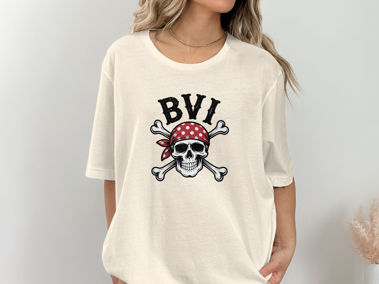 BVI Skull and Crossbones Graphic Printed Shirt product type