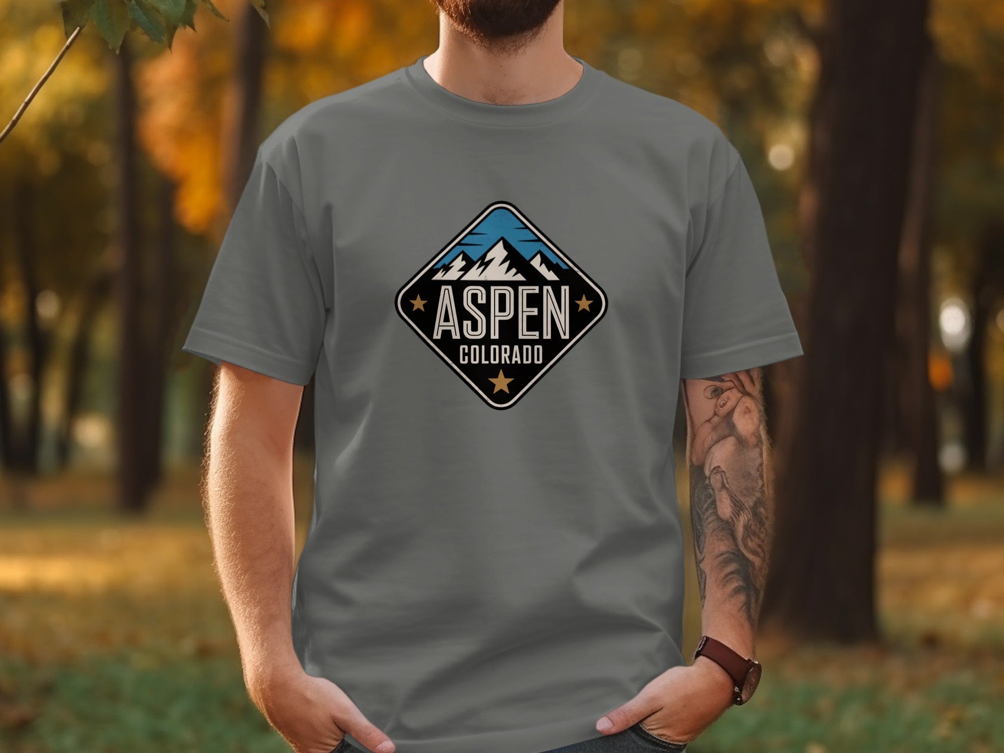 Aspen Colorado Mountains Graphic T-Shirts product