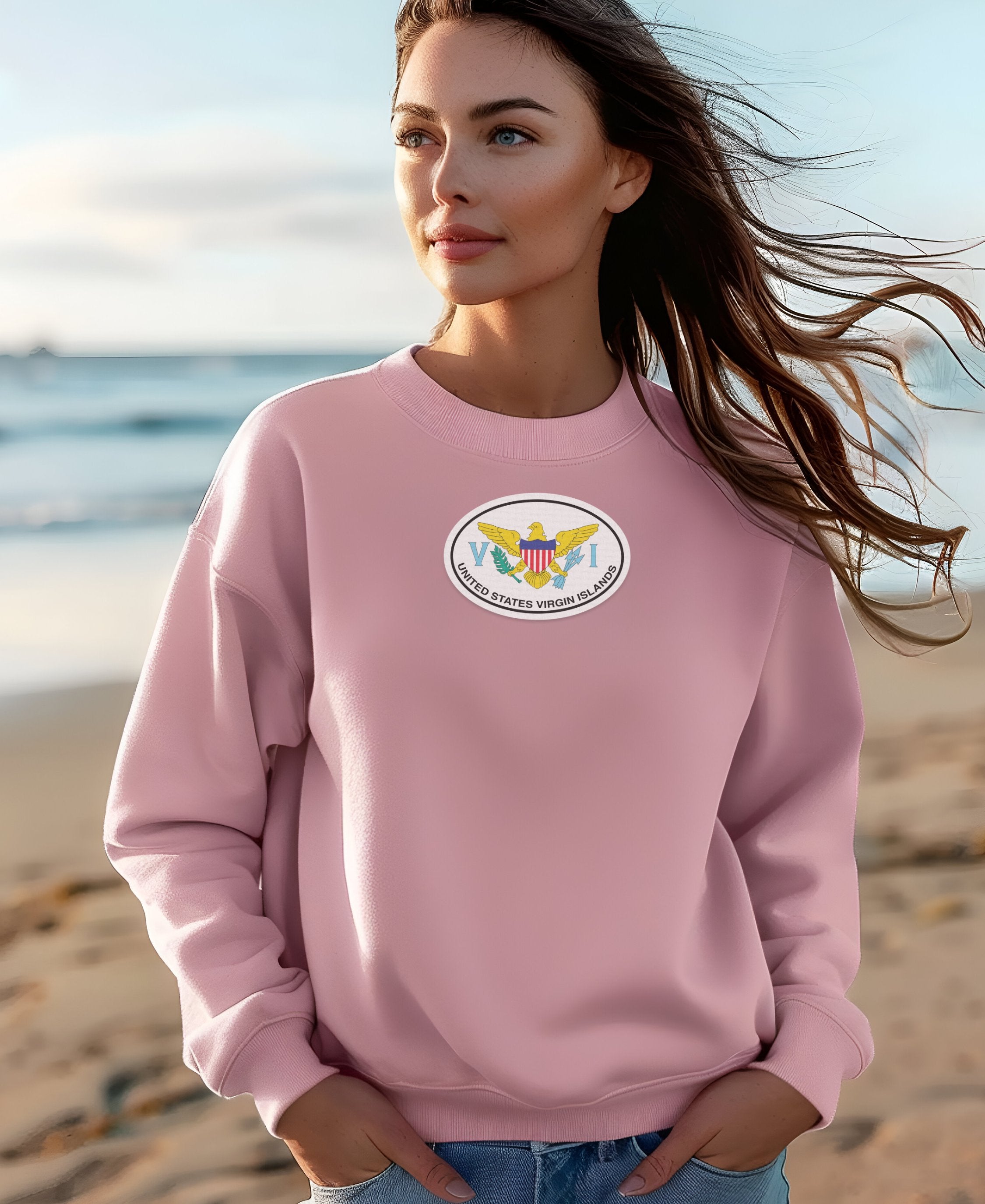 United States Virgin Islands Emblem Casual Sweatshirt Product