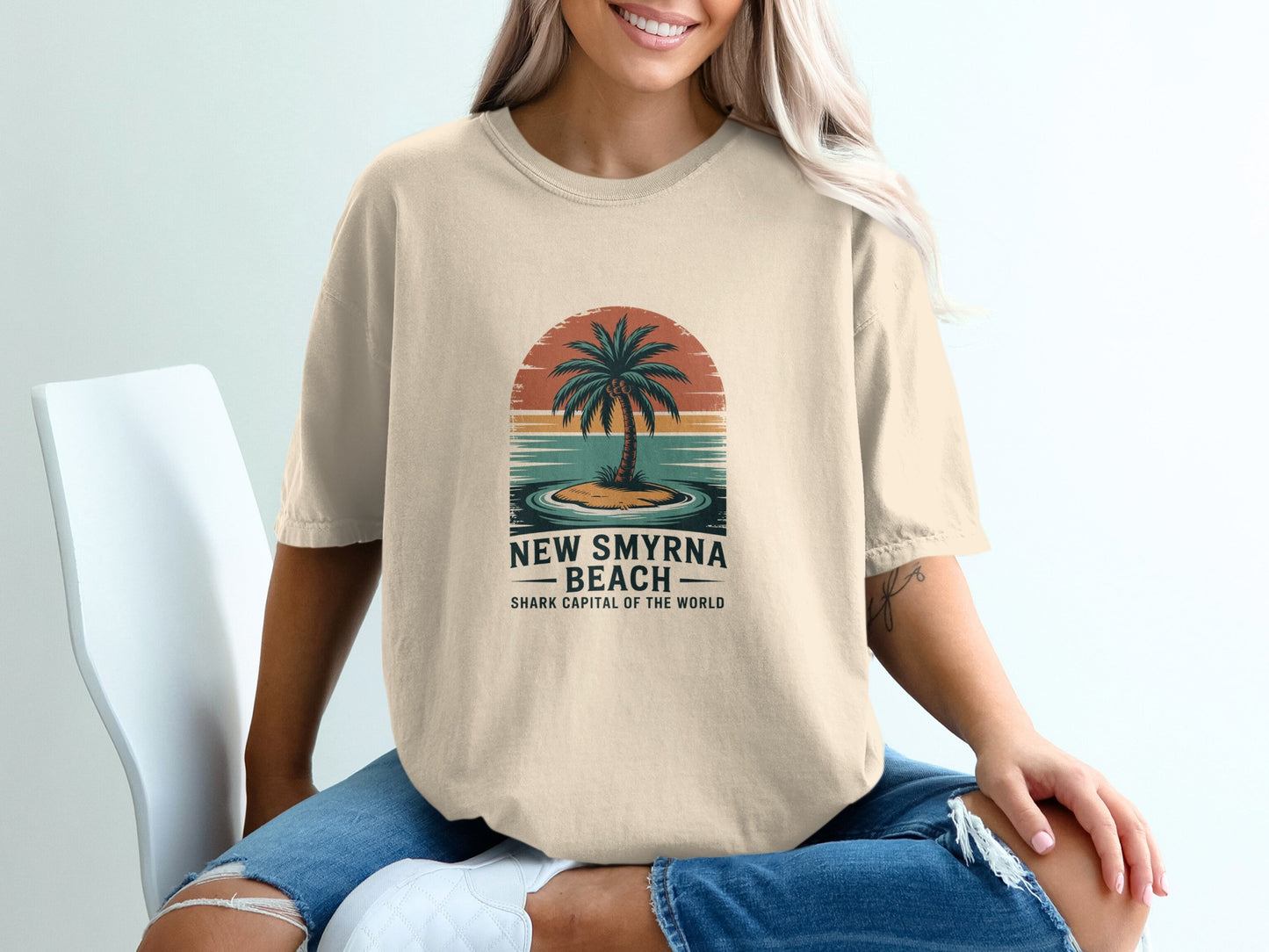 New Smyrna Beach Shark Capital T-Shirt product