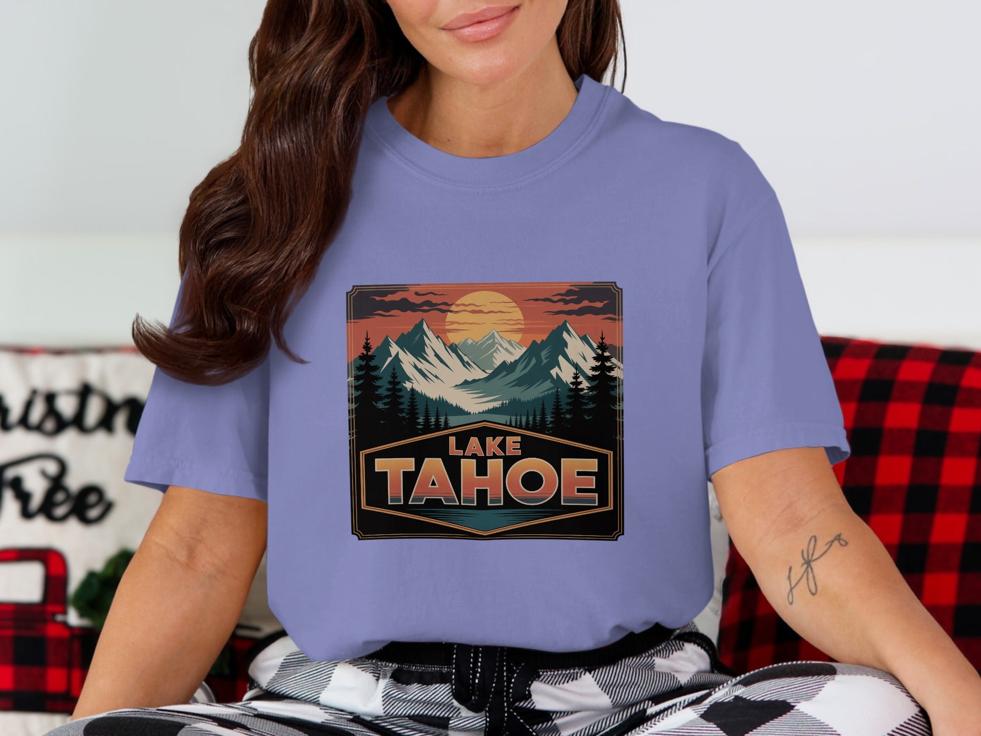 Lake Tahoe Mountains Graphic T-Shirt product