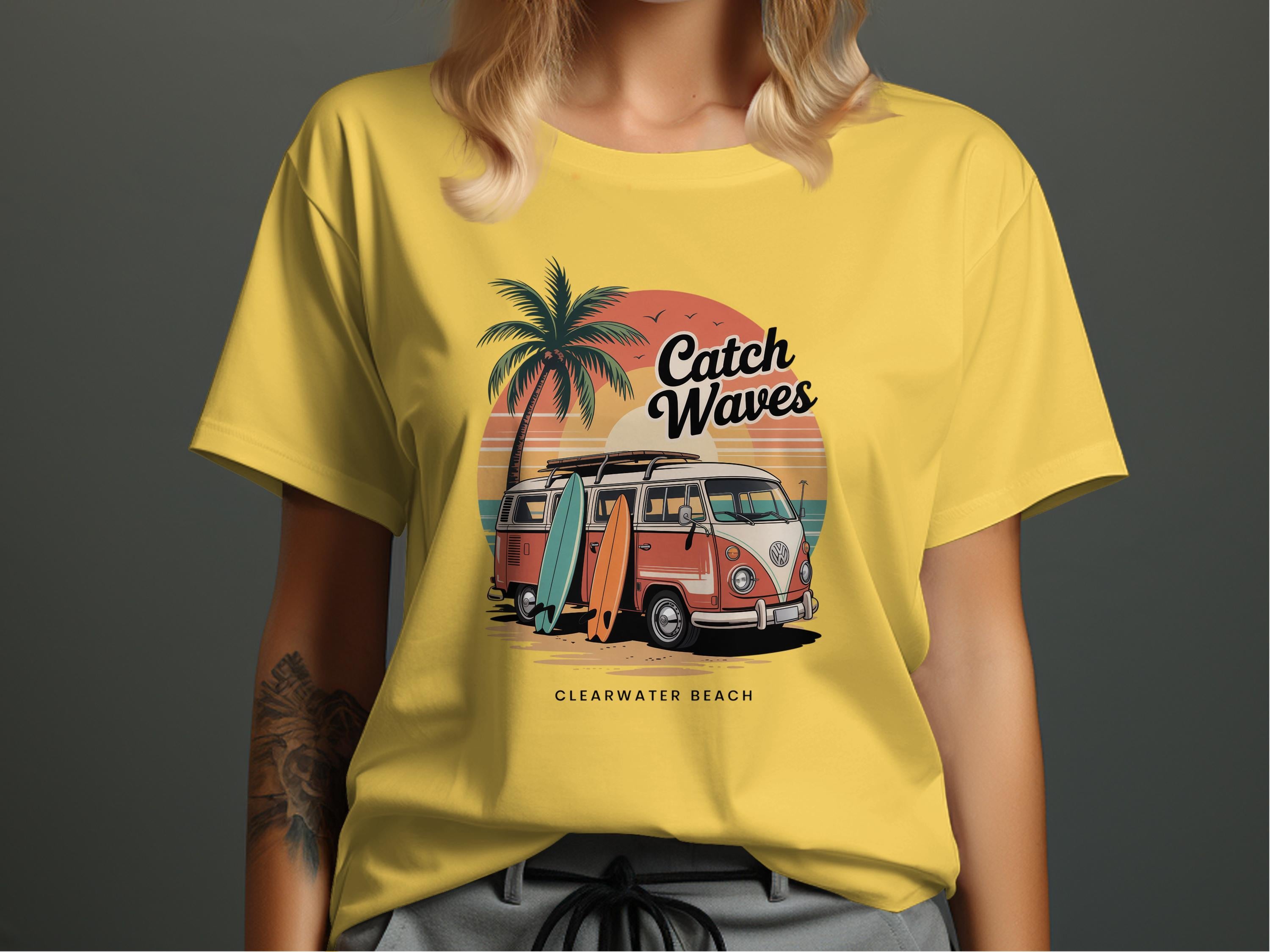Catch Waves Clearwater Beach Graphic T-shirt product type