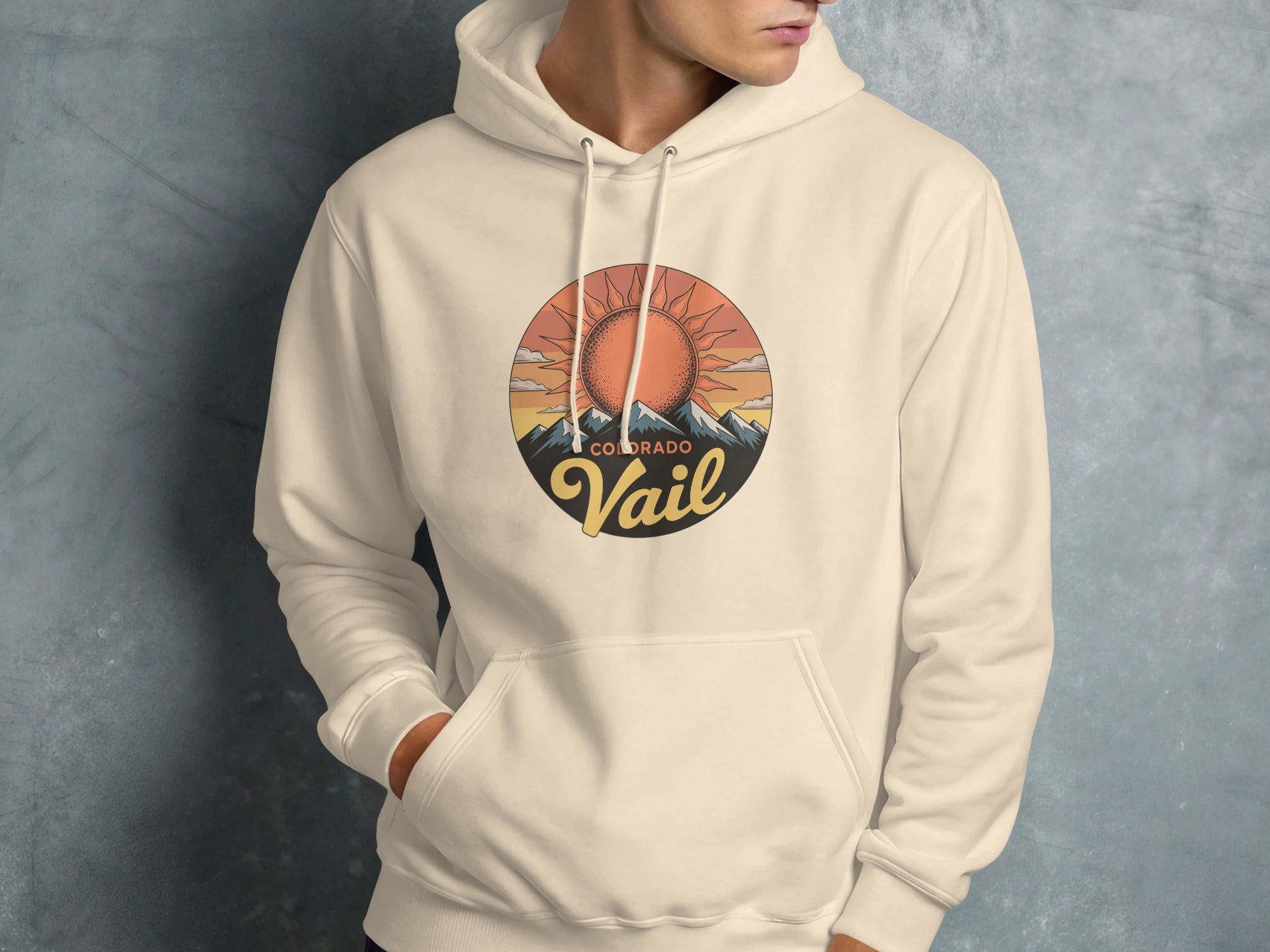 Colorado Vail Sun Mountain Design Hoodie product