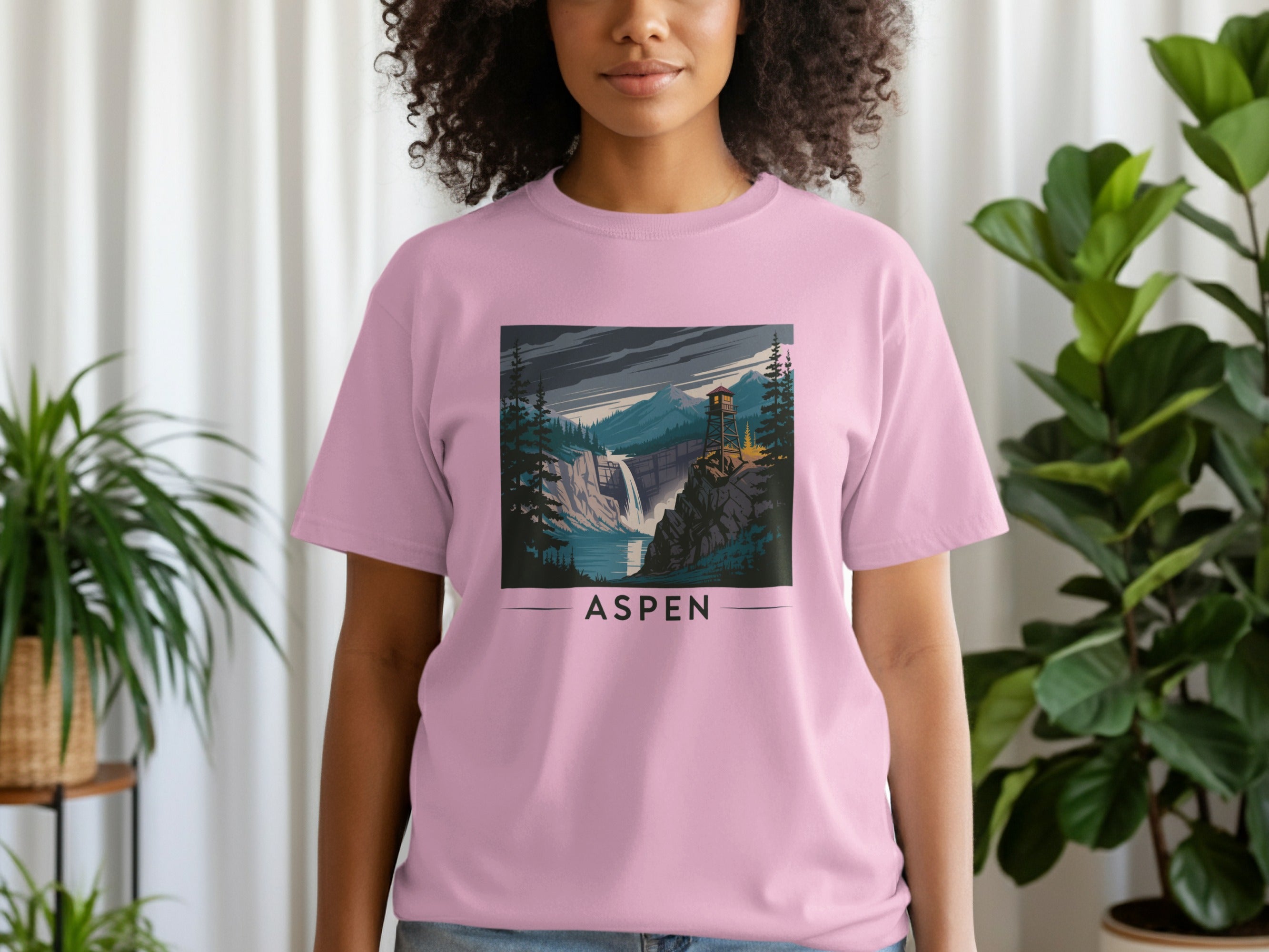 Aspen Mountain Landscape Graphic T-Shirt product