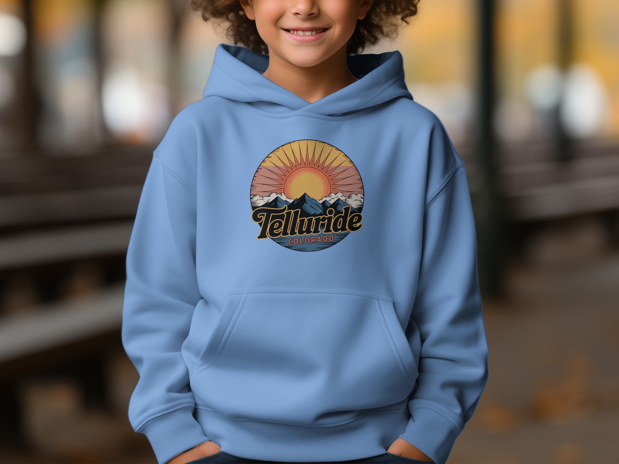 Telluride Colorado Sunset Hoodie for All Ages