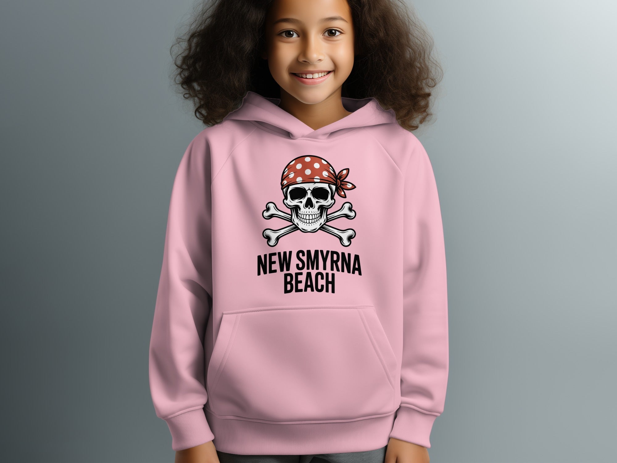 New Smyrna Beach Pirate Skull Graphic Hoodie product