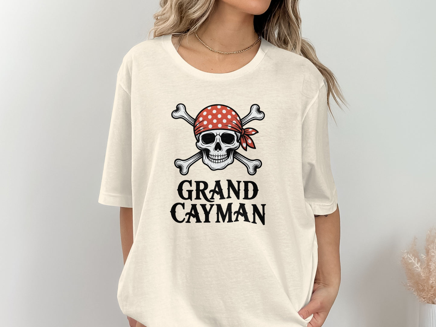 Grand Cayman Pirate Skull Graphic T-shirt product