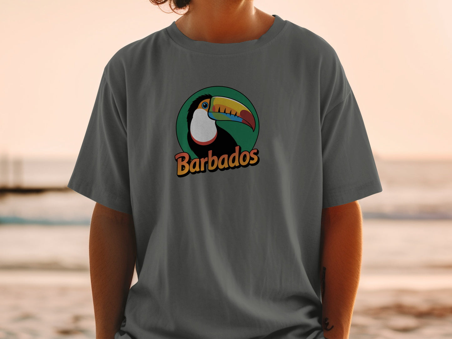 Barbados Toucan Printed Casual T-shirt product