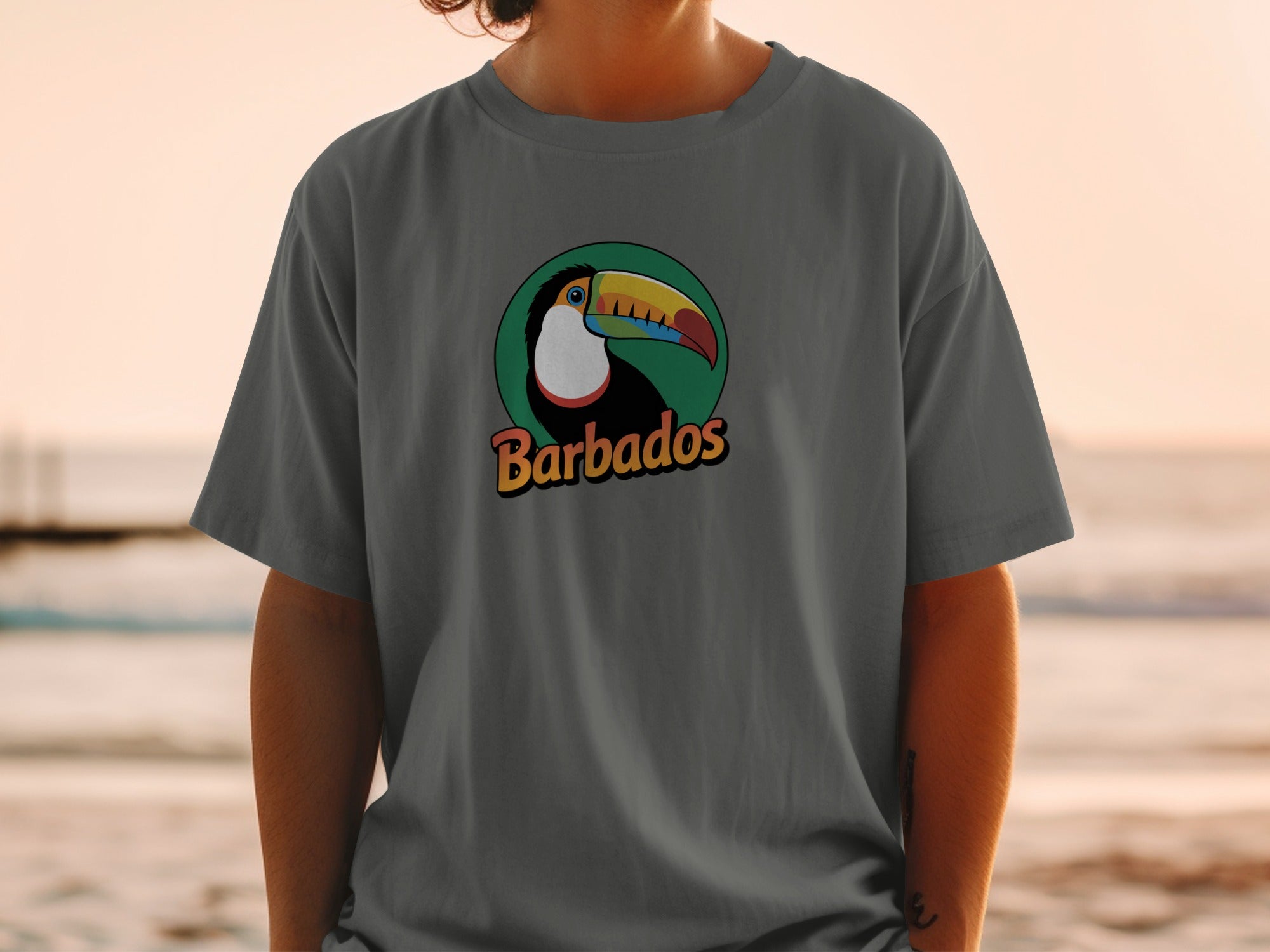 Barbados Toucan Printed Casual T-shirt product