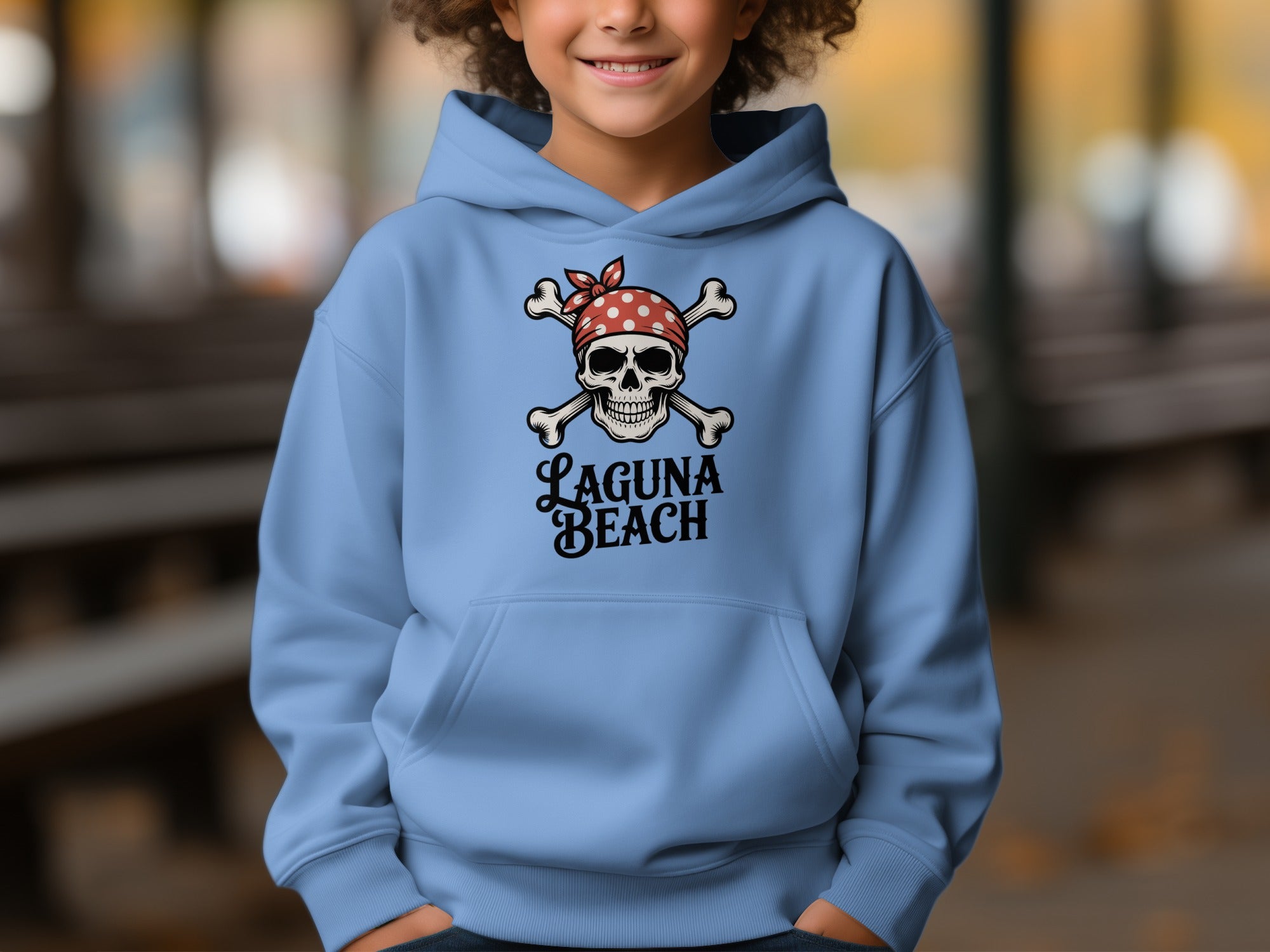 Laguna Beach Skull and Crossbones Hoodie product