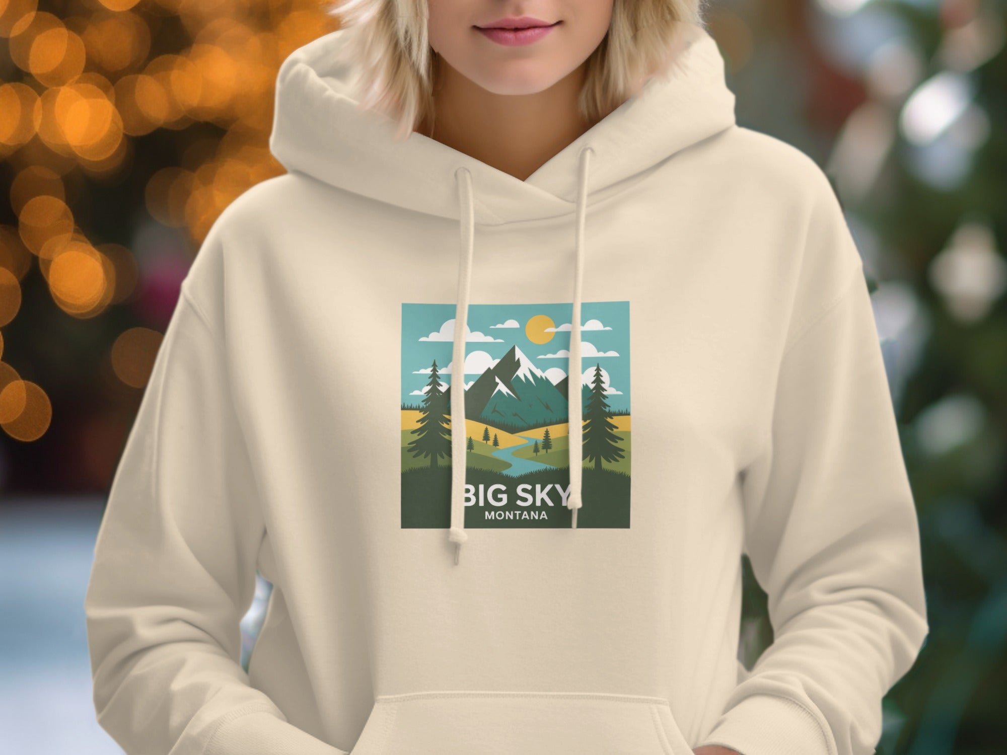 Big Sky Montana Scenic Graphic Hoodie