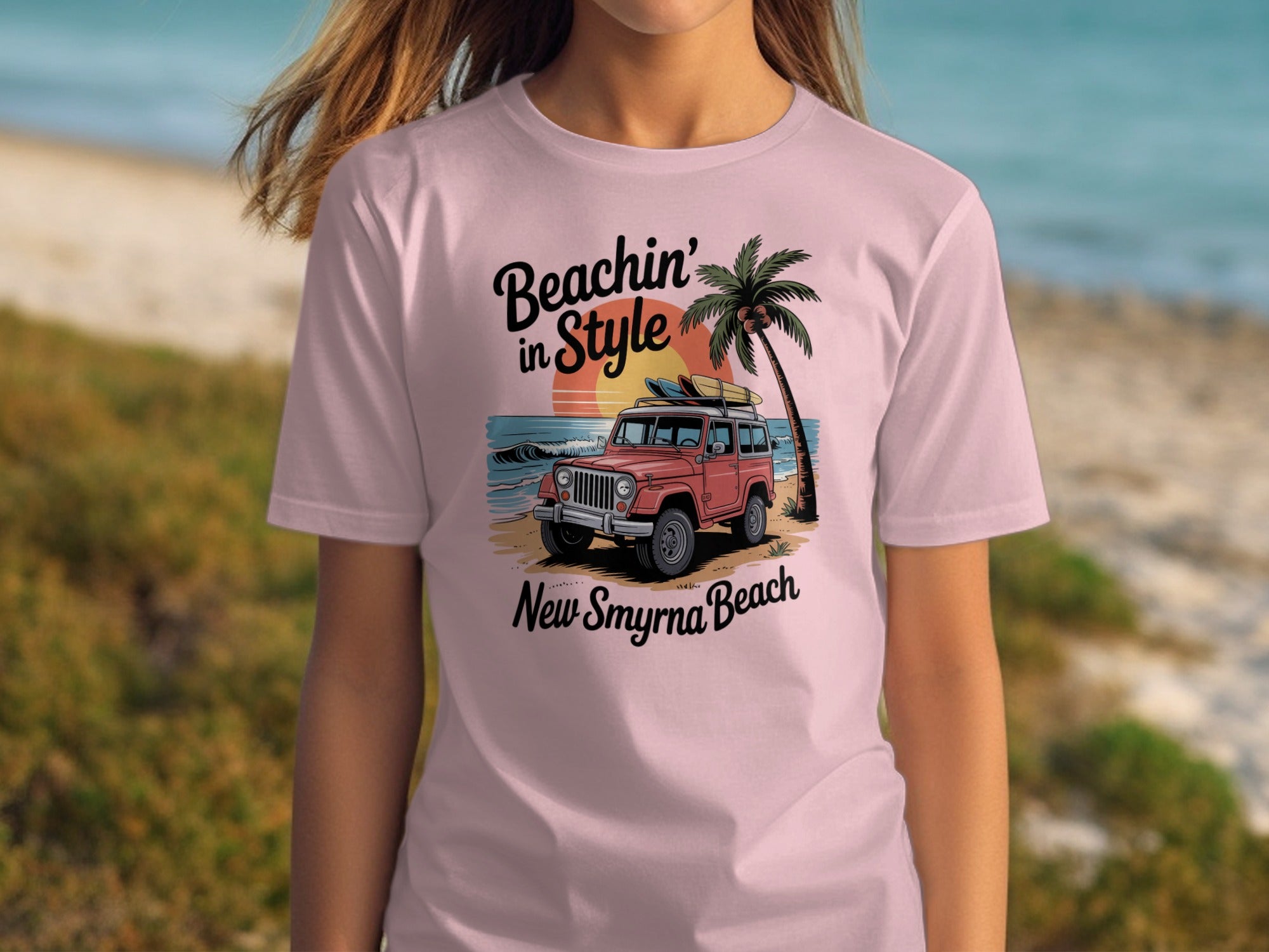 Beachin' In Style New Smyrna Beach Graphic Tee product