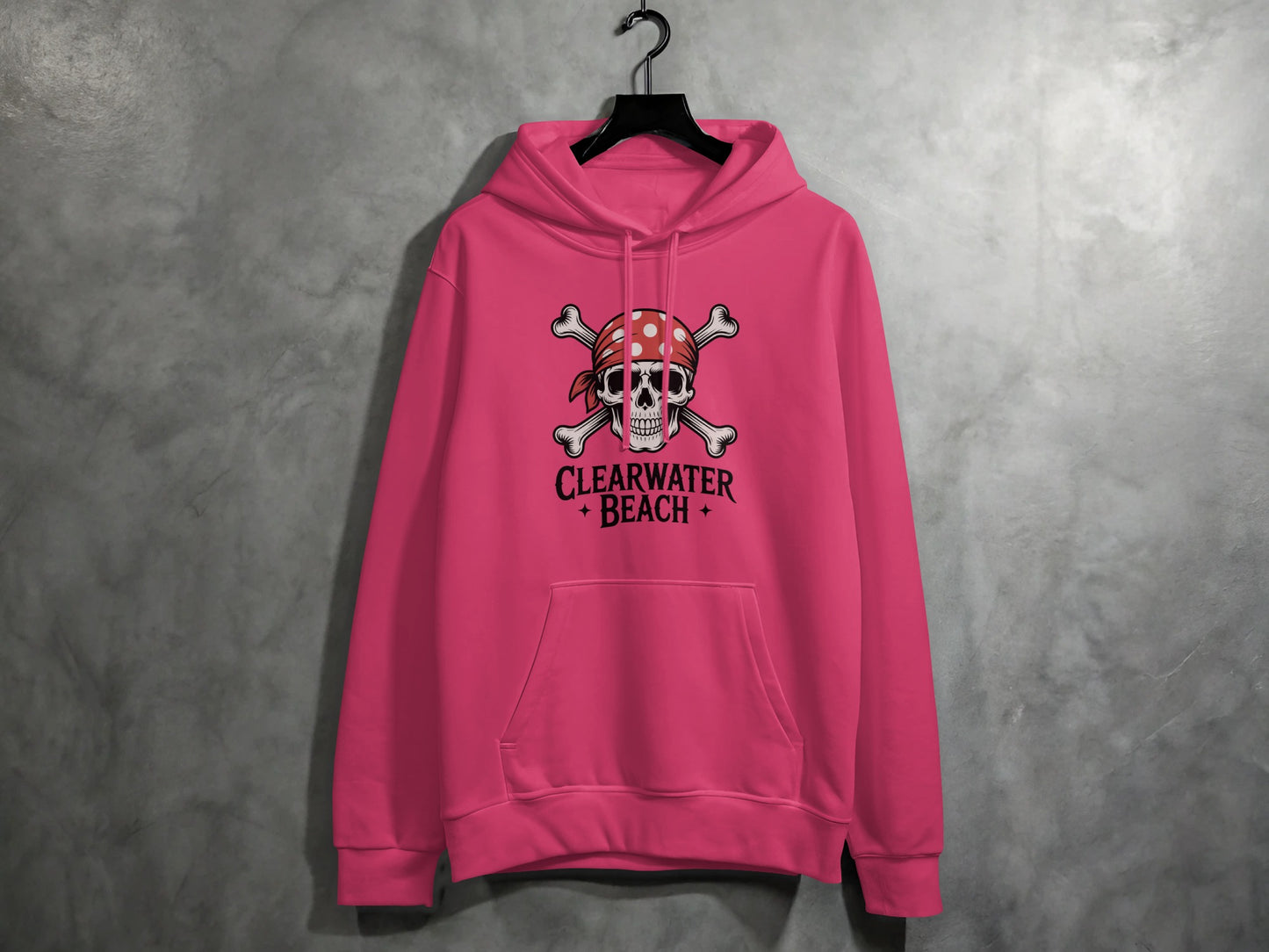 Clearwater Beach Skull and Crossbones Hoodie product type