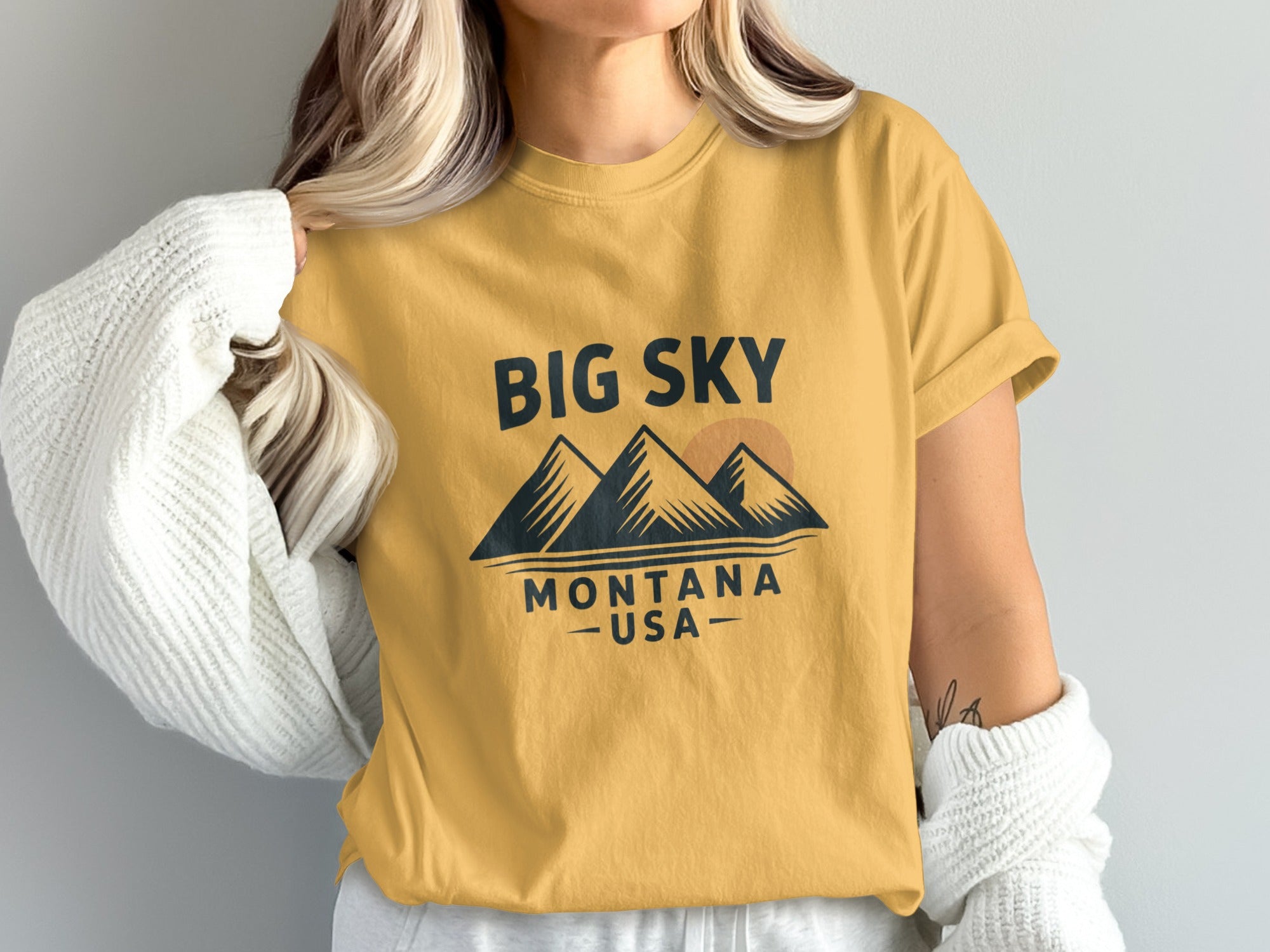 Big Sky Montana USA Graphic Printed T-shirt product type