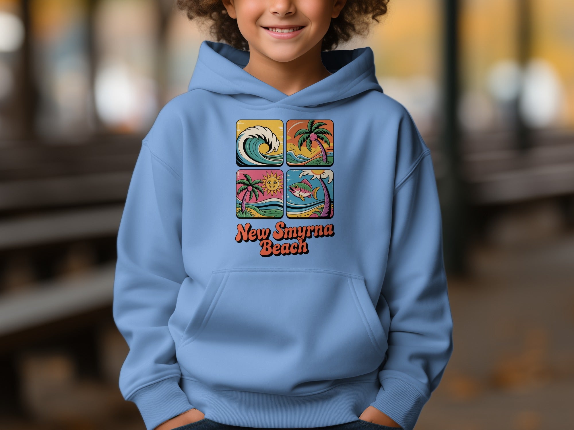 New Smyrna Beach Graphic Design Hoodie product