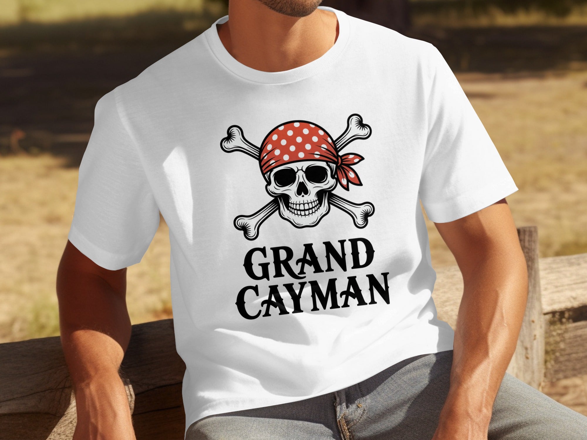 Grand Cayman Pirate Skull Graphic T-Shirt product type
