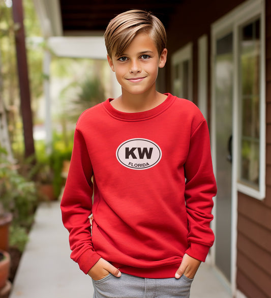 KW Florida Red Youth Crewneck Sweatshirt product type