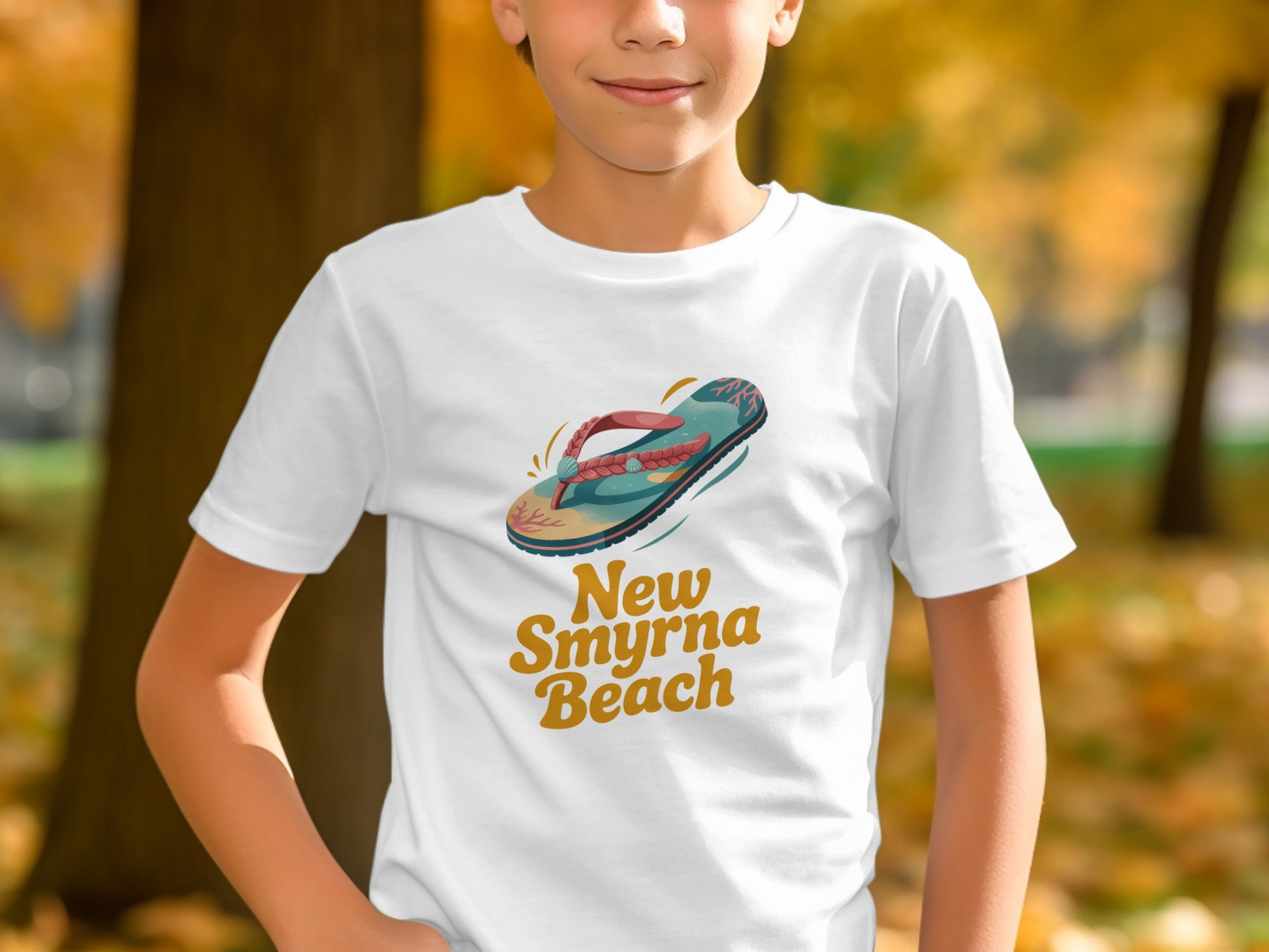 New Smyrna Beach Flip Flop Graphic T-Shirt product type