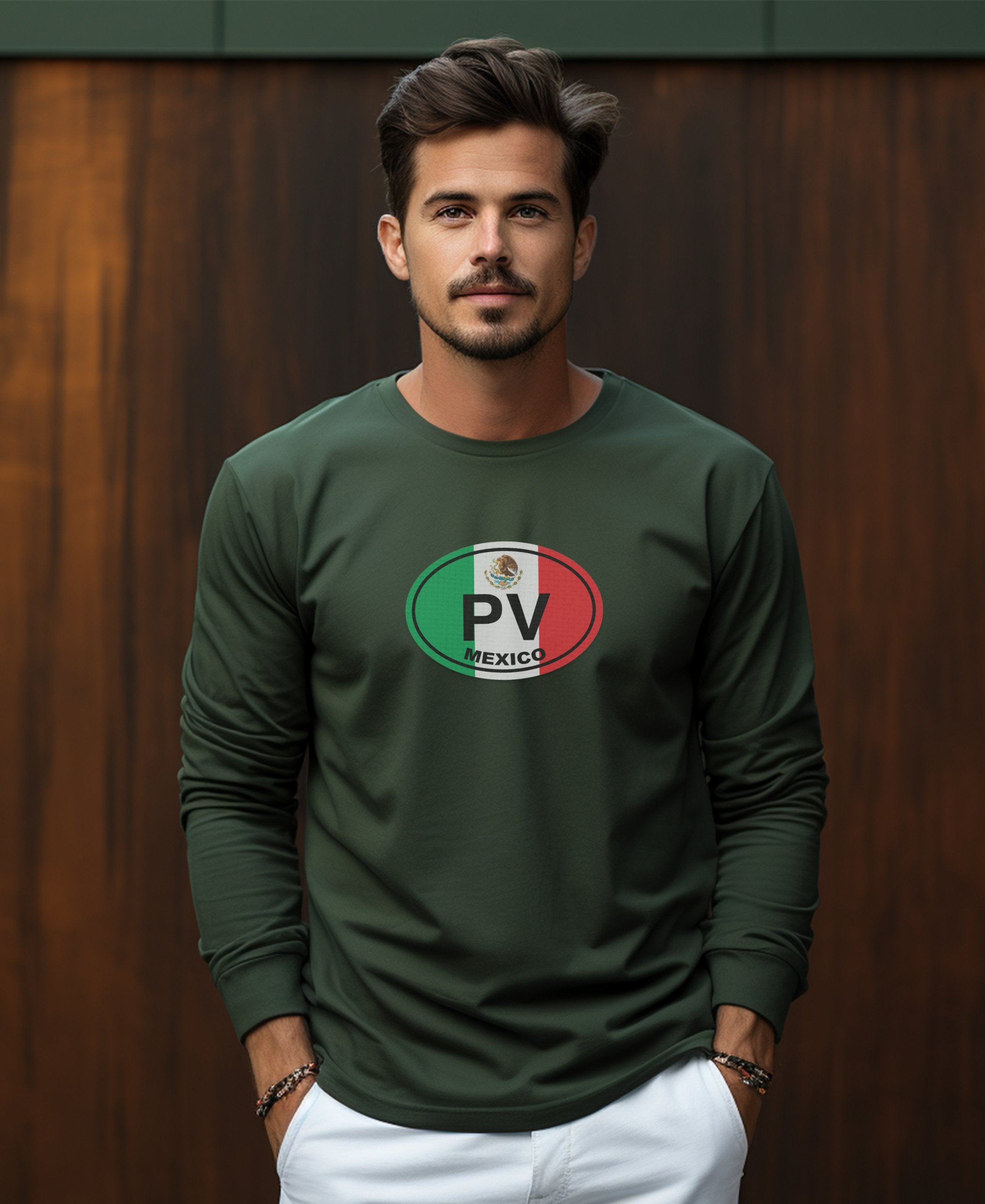 Puerto Vallarta Day of the Dead Parades and Pacific Sunsets Mens Long Sleeve T Shirt