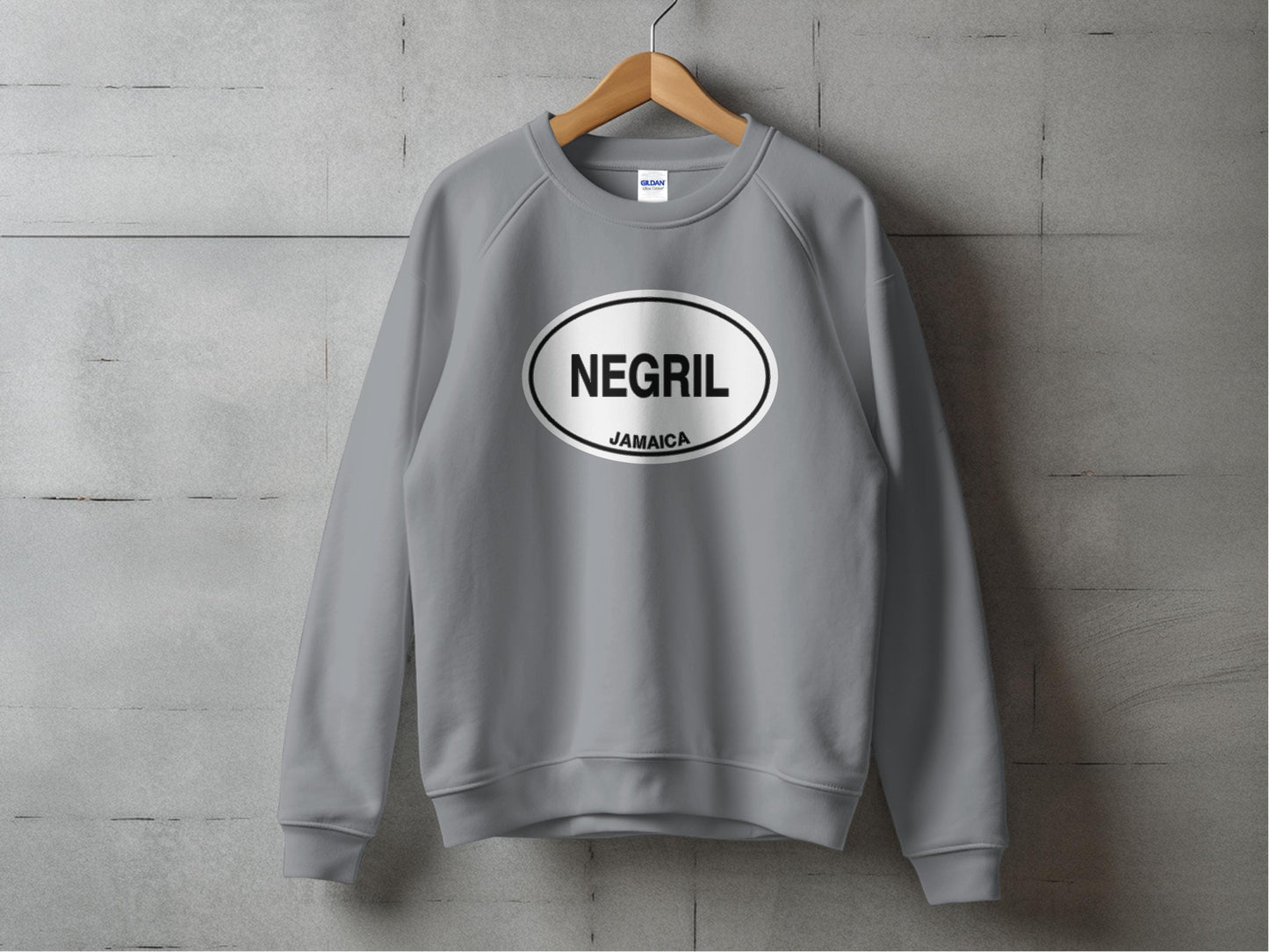 Negril Mens Sweatshirt Graphite Heather