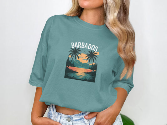 Barbados Sunset Graphic Tee product type