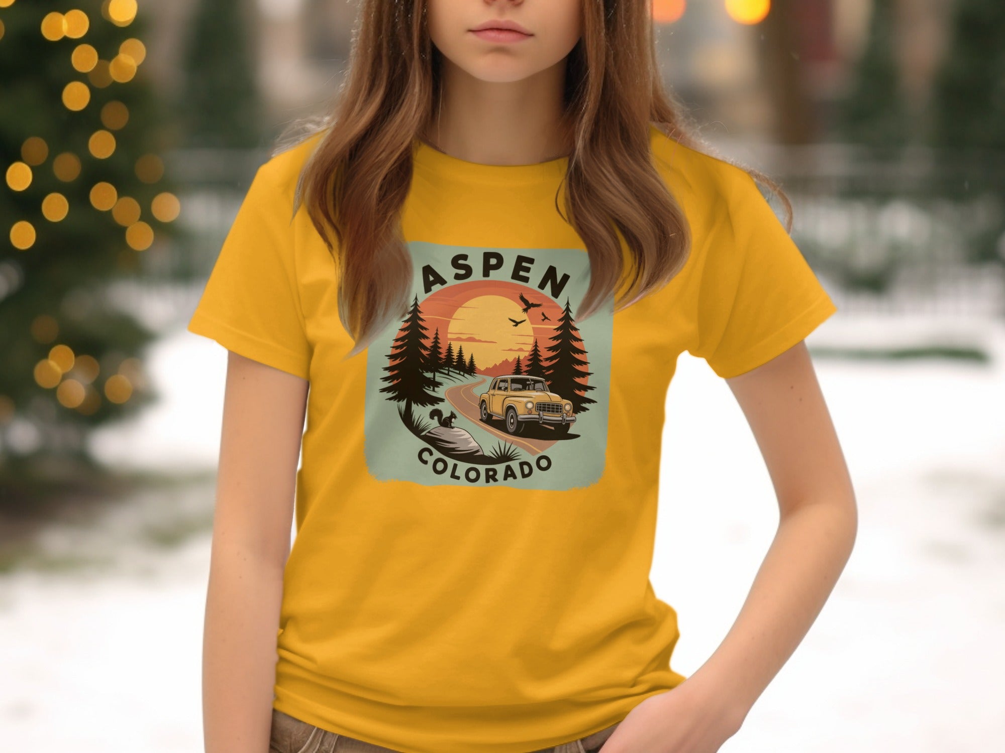 Aspen Colorado Scenic Adventure Graphic T-Shirt