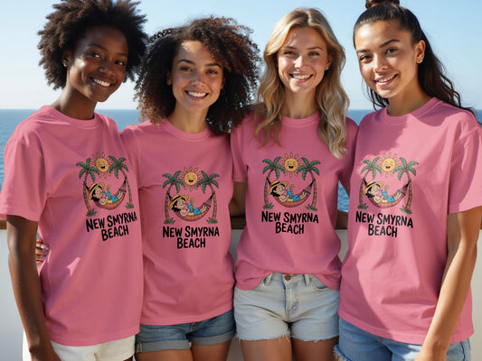 New Smyrna Beach Graphic Ladies Casual T-Shirt product type