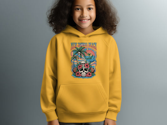 New Smyrna Beach Skull Hurricane Hoodie product