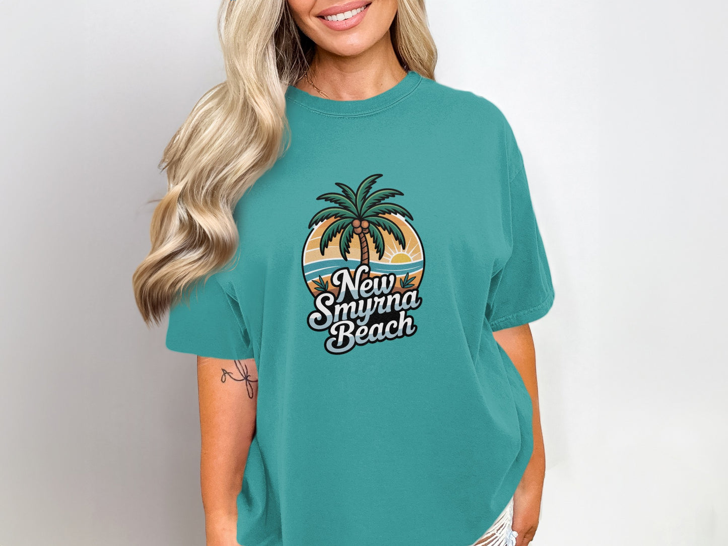 New Smyrna Beach Printed Loose Fit T-Shirt product type