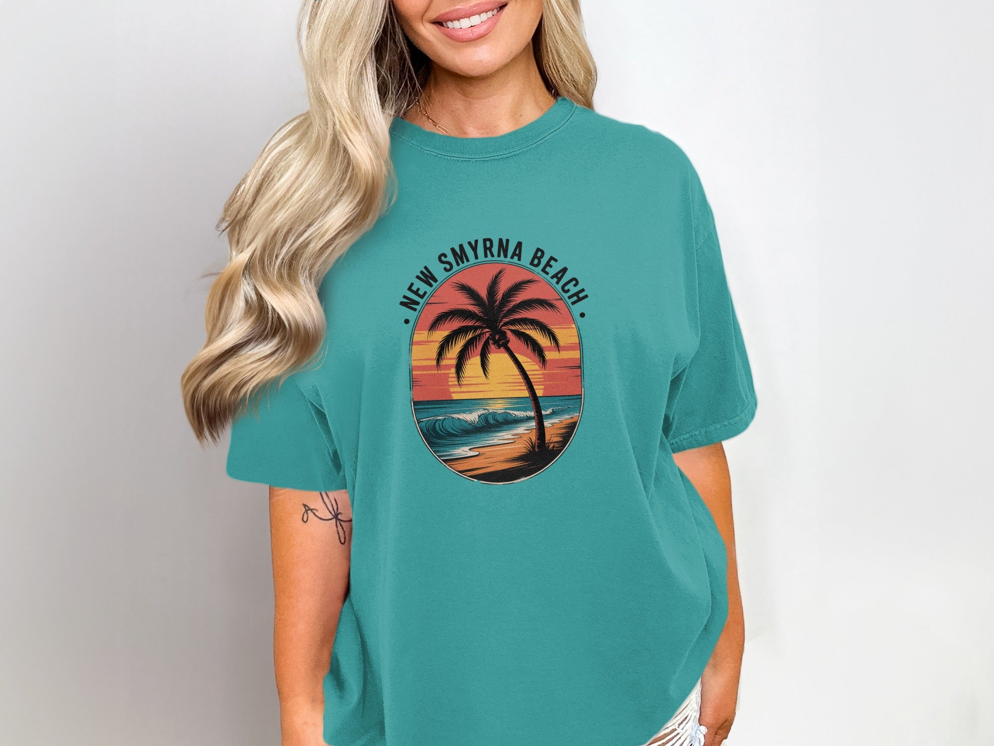 New Smyrna Beach Sunset Graphic Tee Shirt product