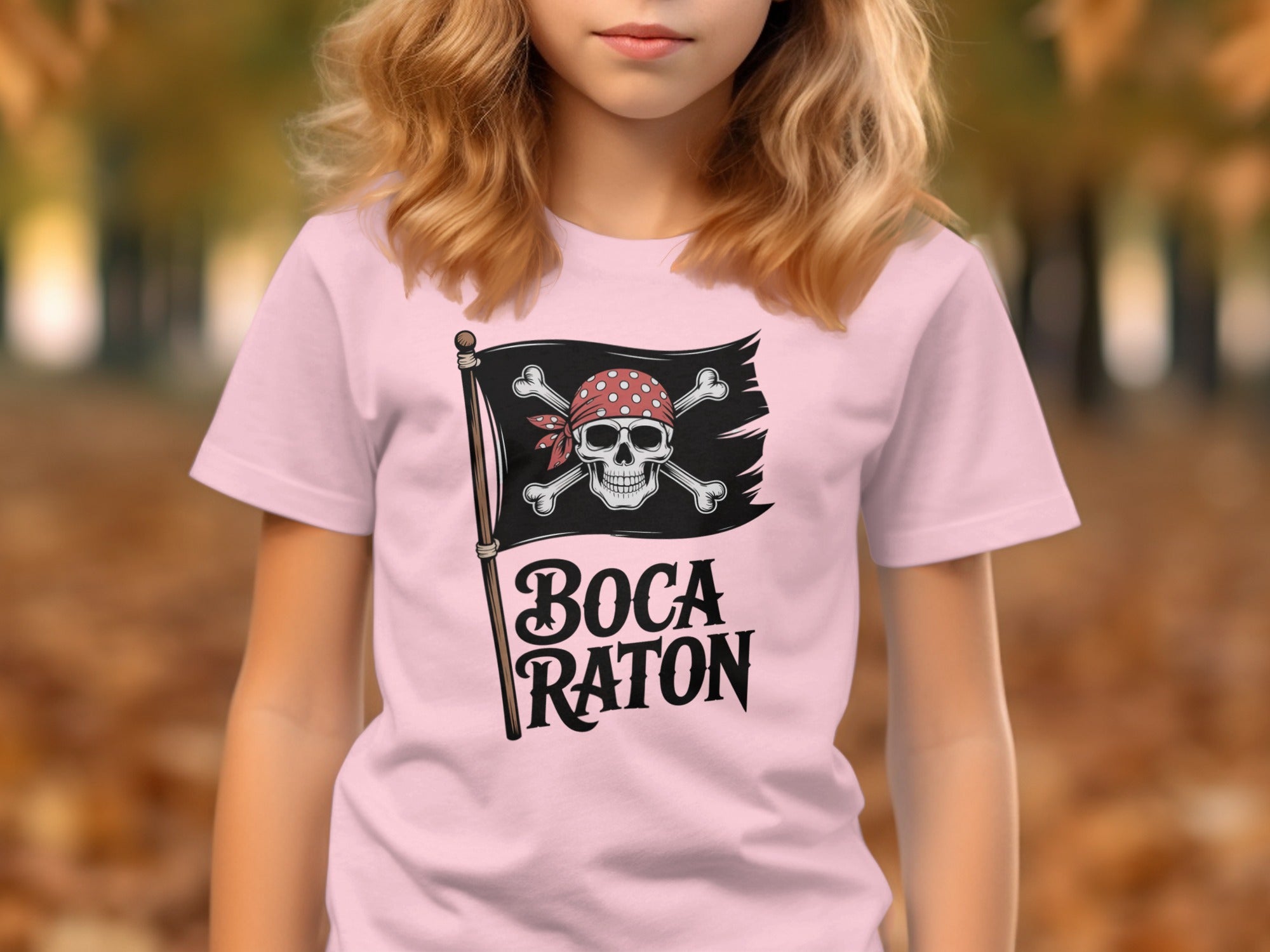 Boca Raton Pirate Flag Printed T-Shirt product type